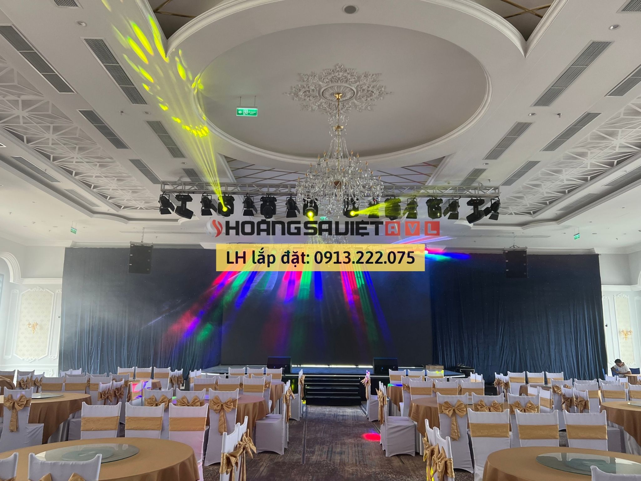 Thi công và lắp đặt Âm thanh - Ánh sáng tại Merperle Dalat Hotel