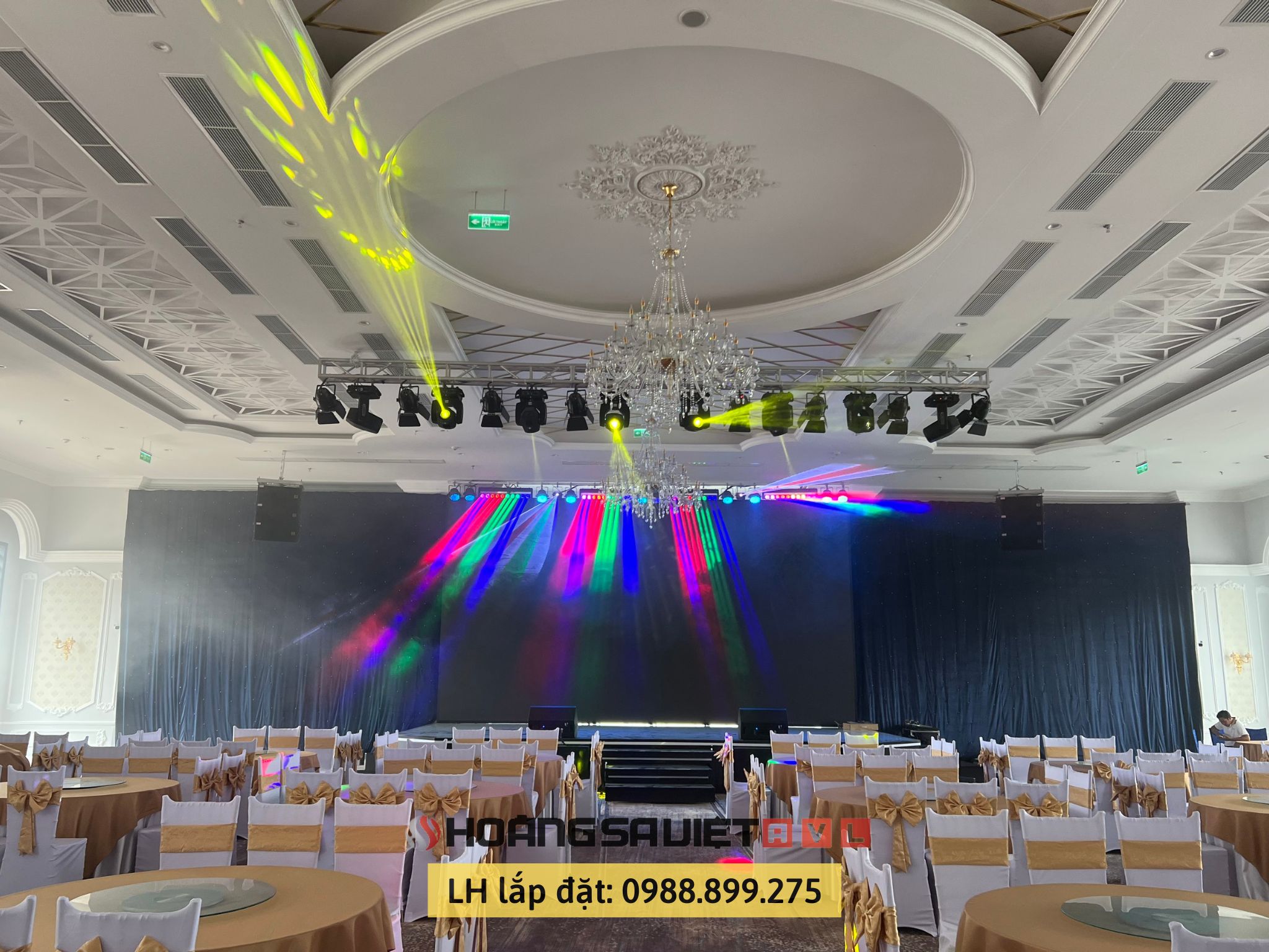 Phase 3: Complete the installation of Hall lighting in Da Lat