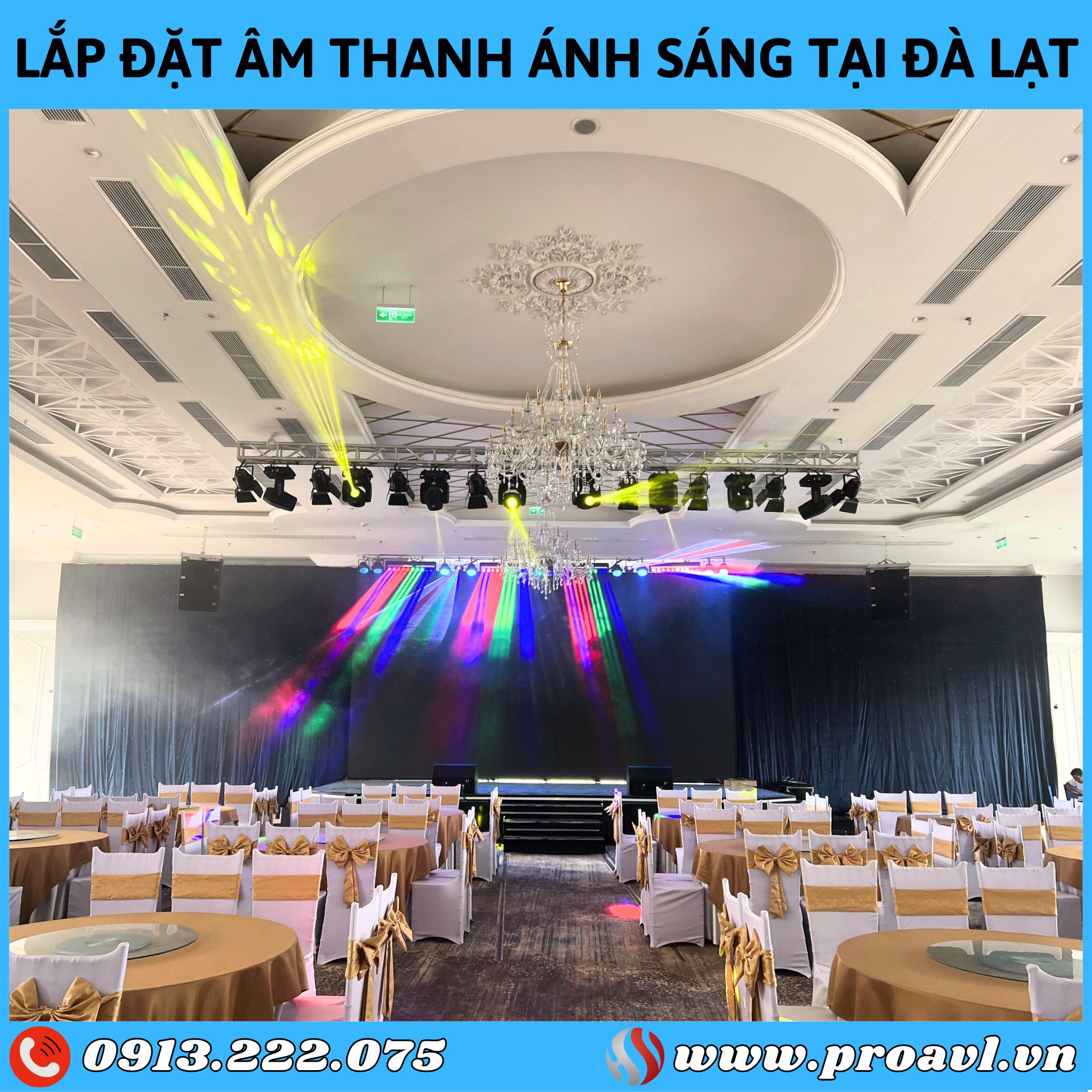 sound and light installation in Da Lat