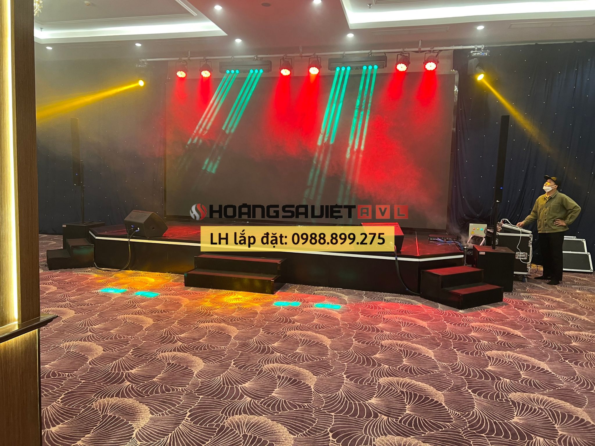 Professional hall lighting installation at HSV ProAVL