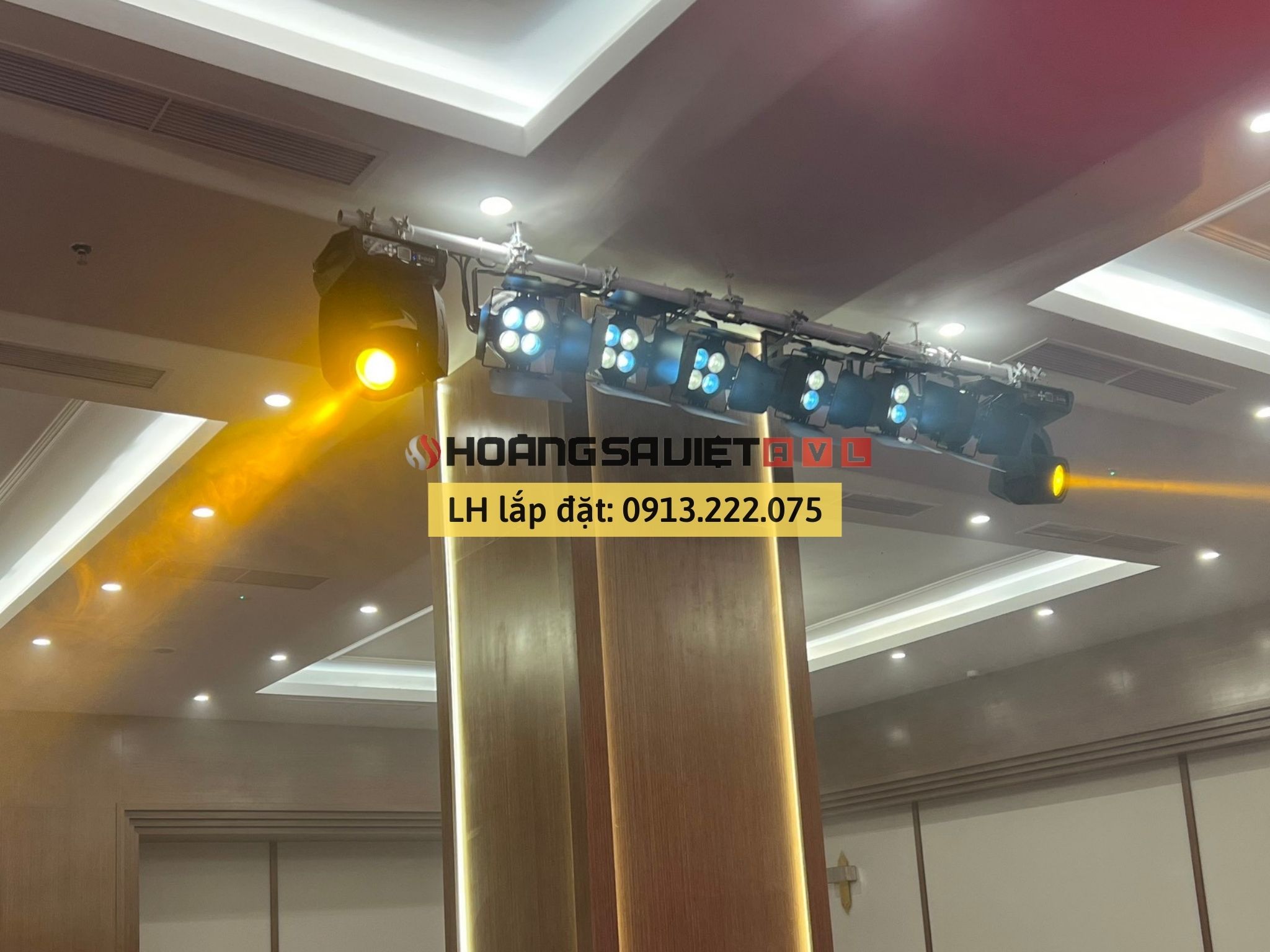 Thi công Ánh sáng sân khấu tại Merperle Dalat Hotel - Đà Lạt