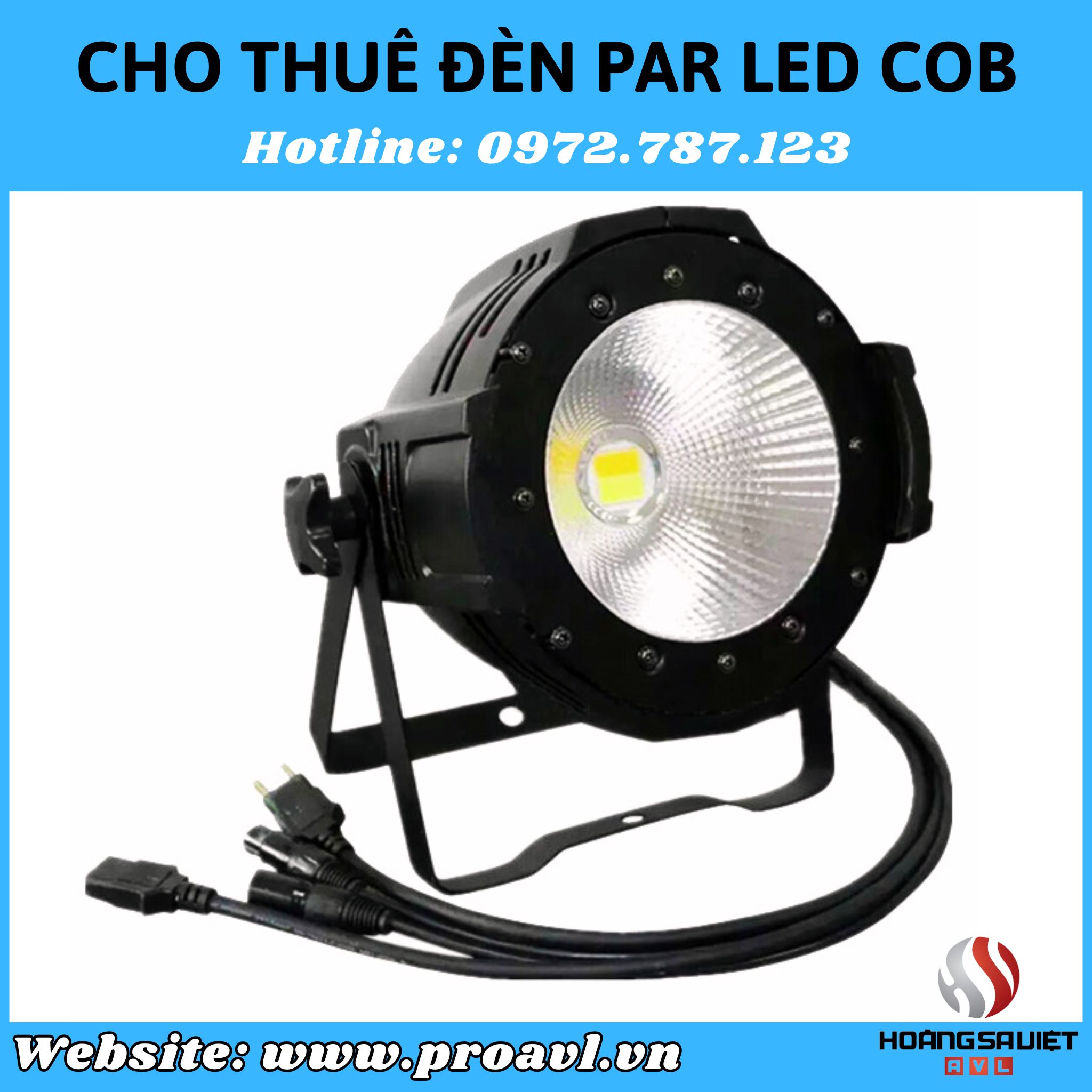 Cho thuê đèn COB giá rẻ tại Hà Nội 