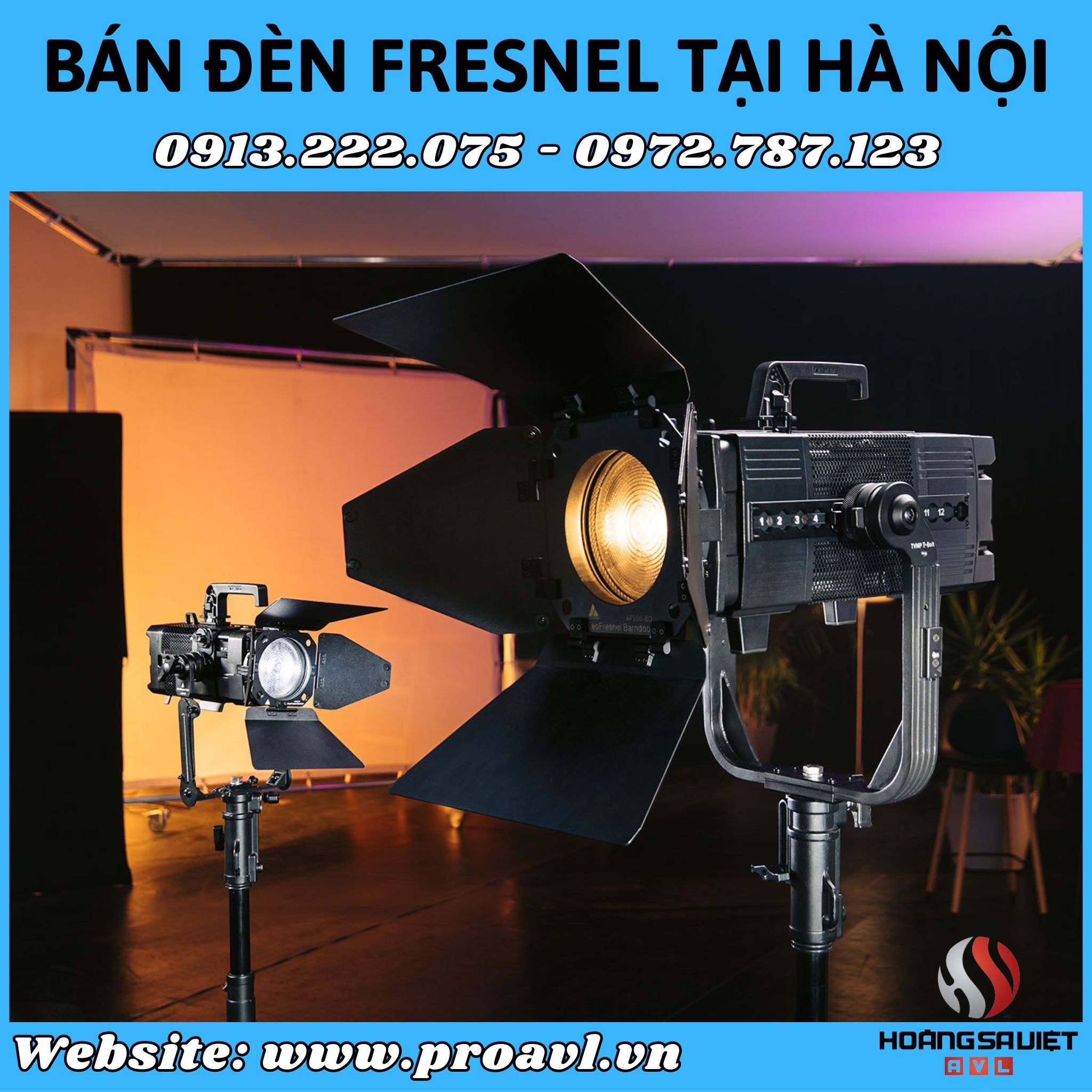 Selling cheap Fresnel lights in Hanoi