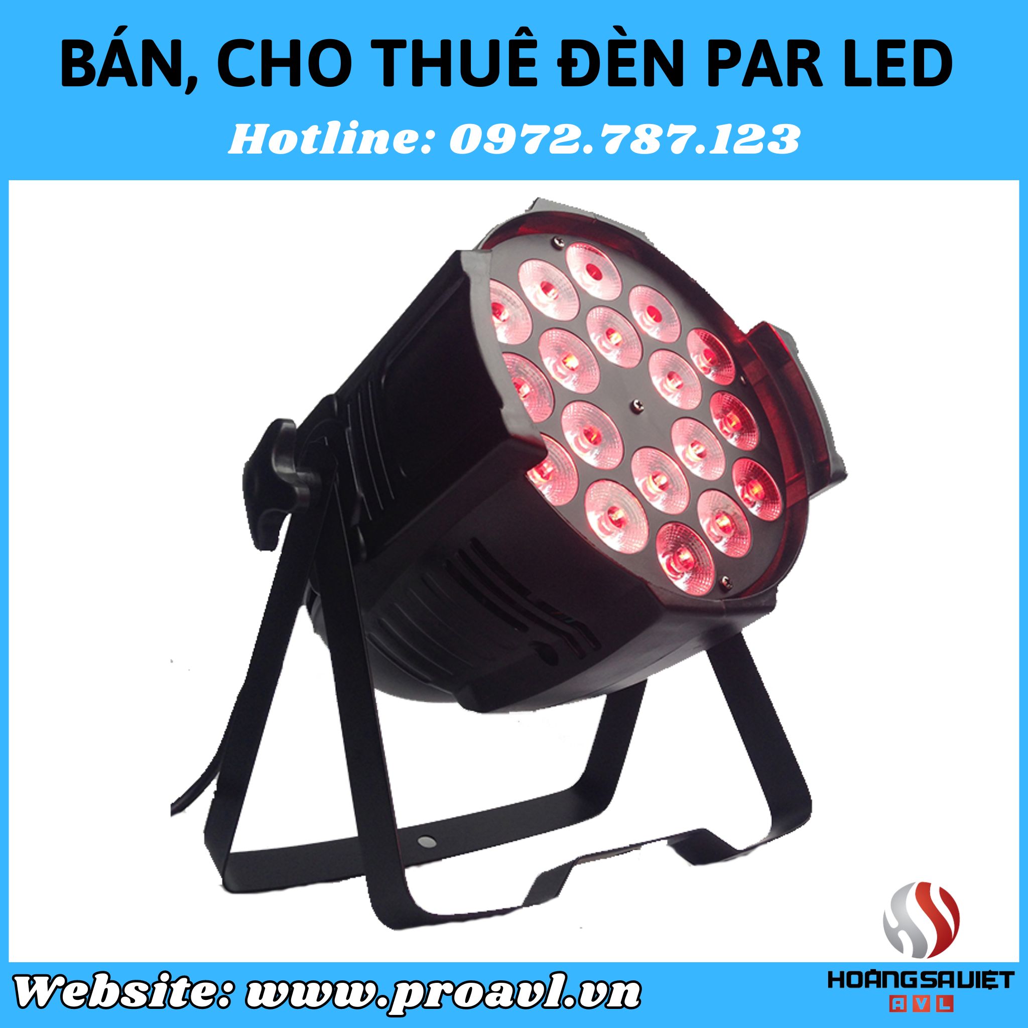Professional Par Led lights rental 