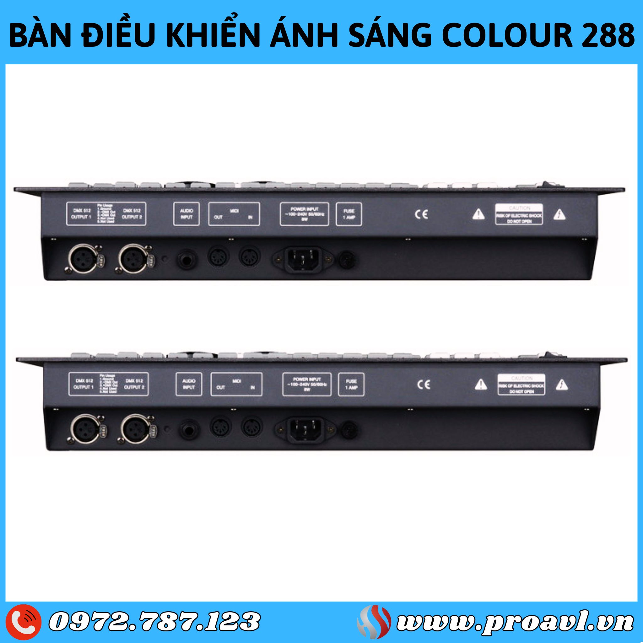 Color 288 lighting control table - Quality code