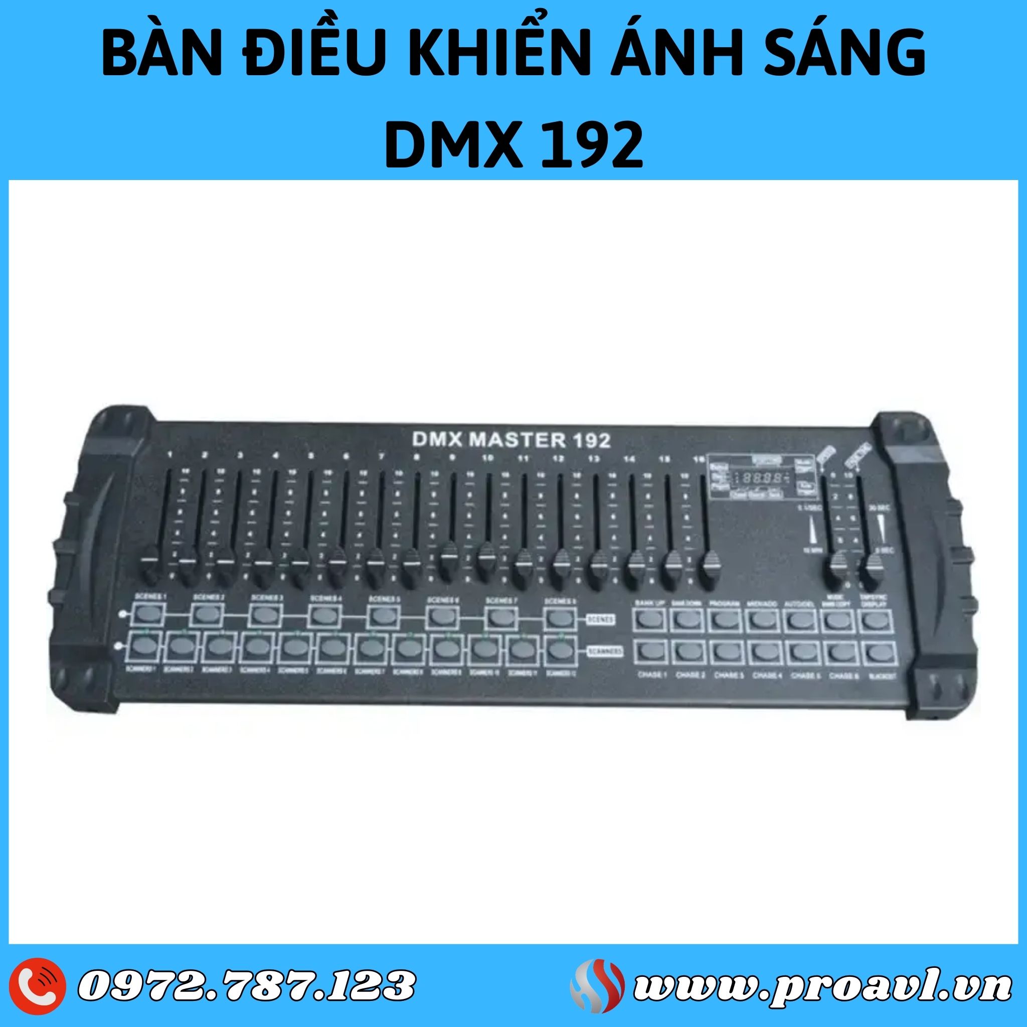 DMX 192 stage lighting control desk