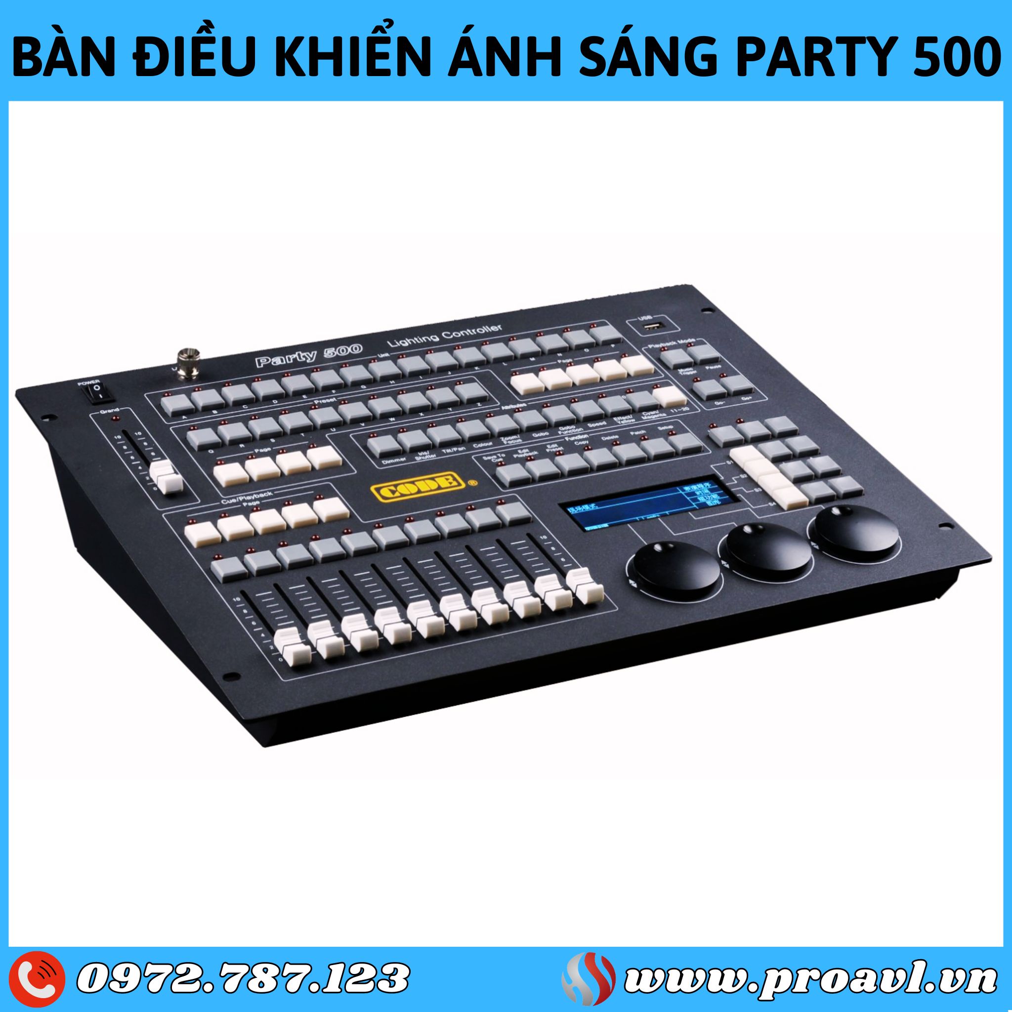 Party 500 lighting console - CODE 