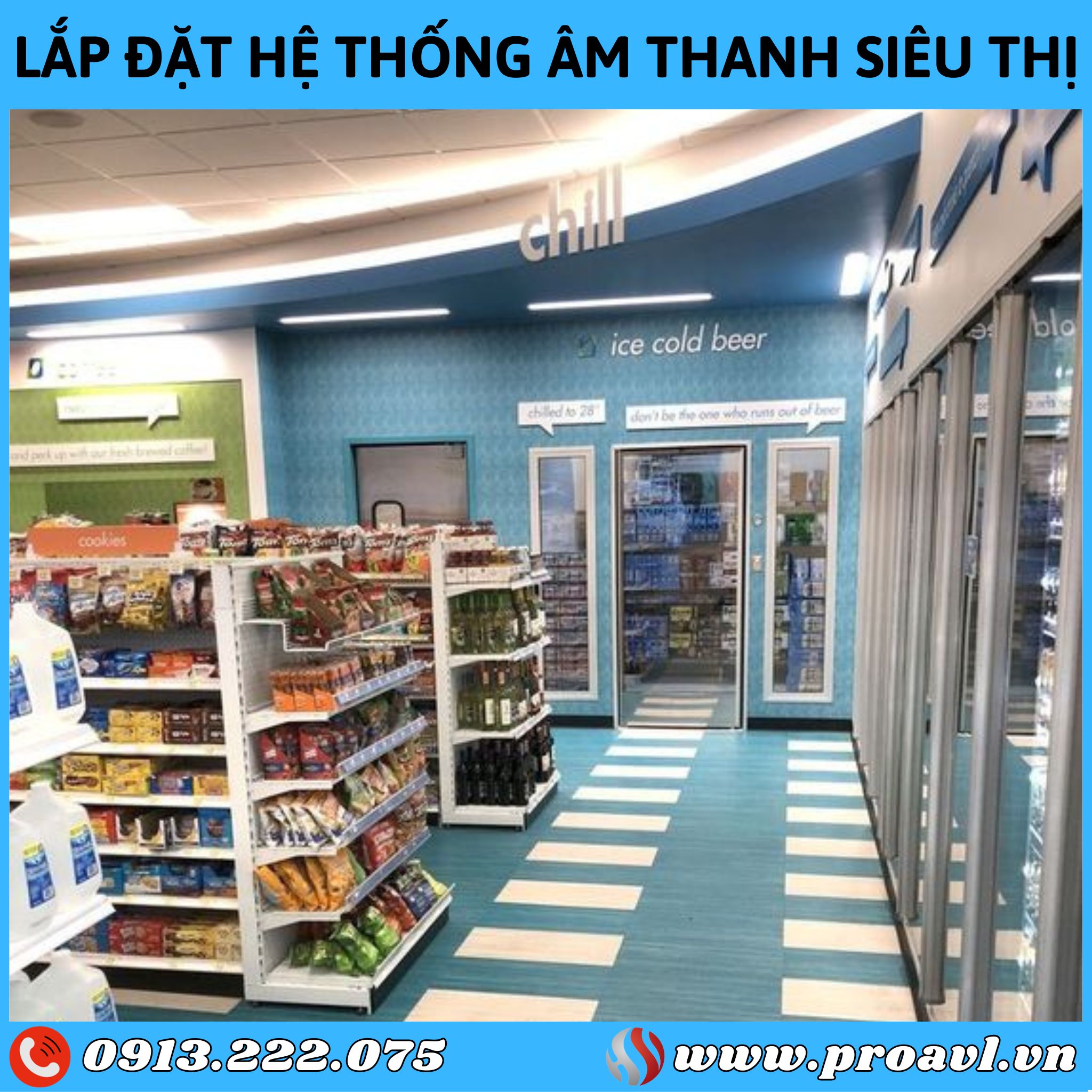 Installing supermarket sound systems