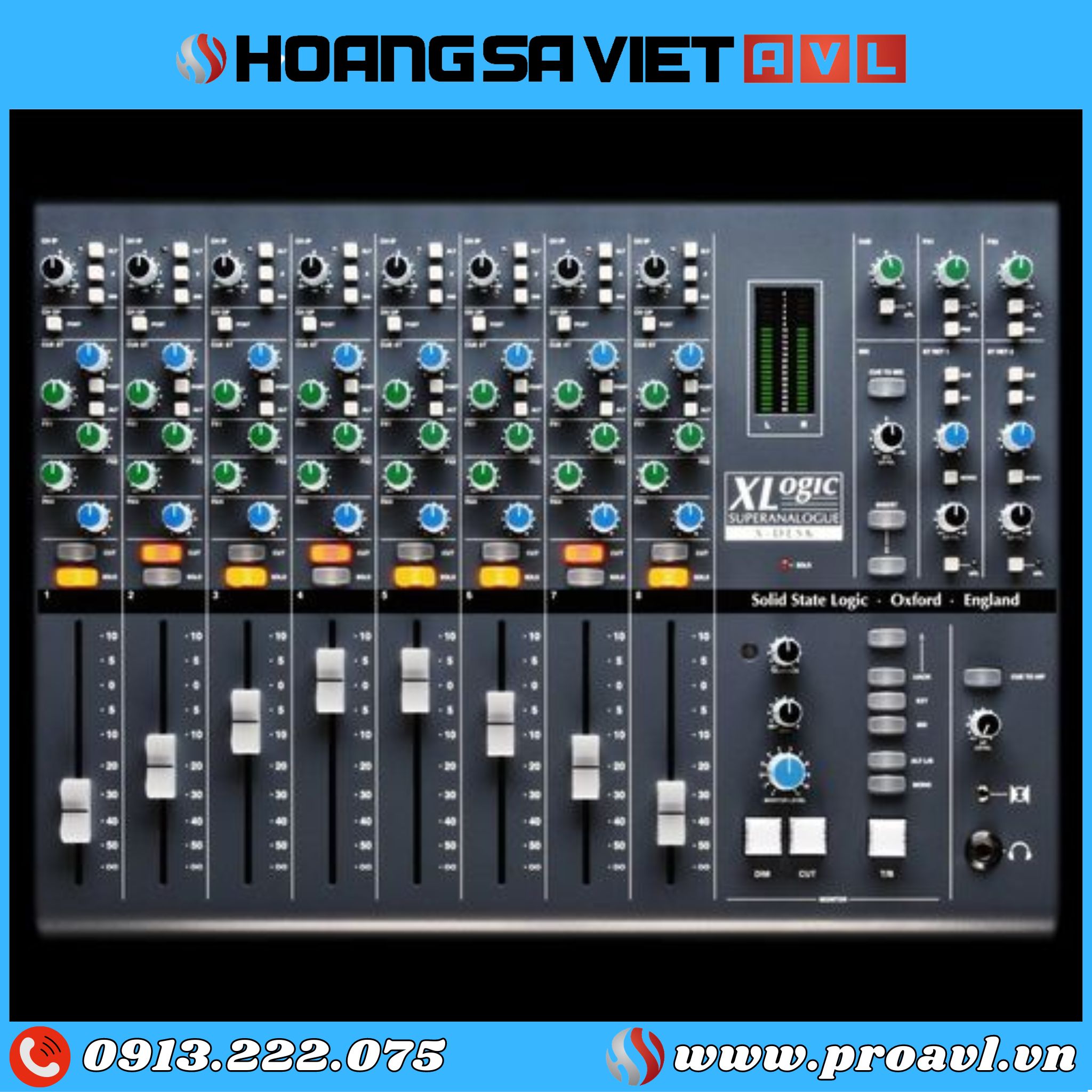 Audio mixer mixing desk