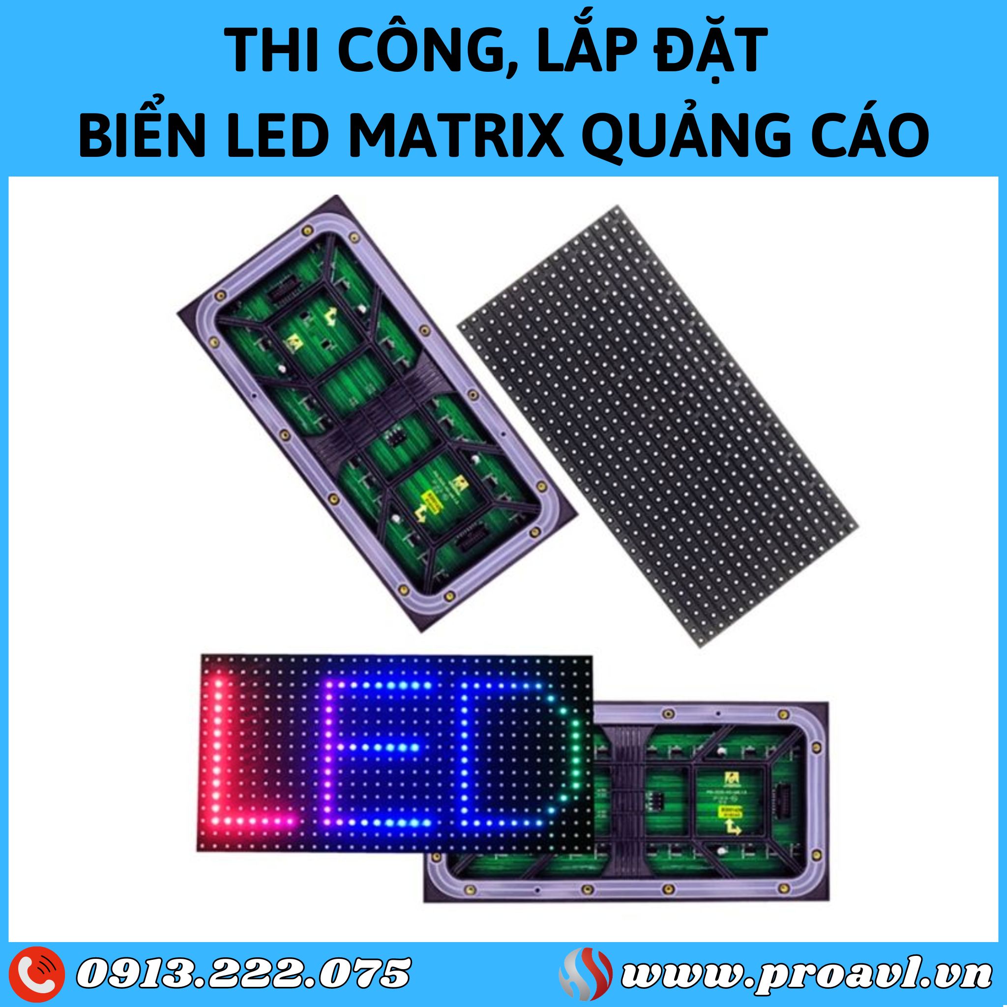 Install LED Matrix advertising signs at good prices