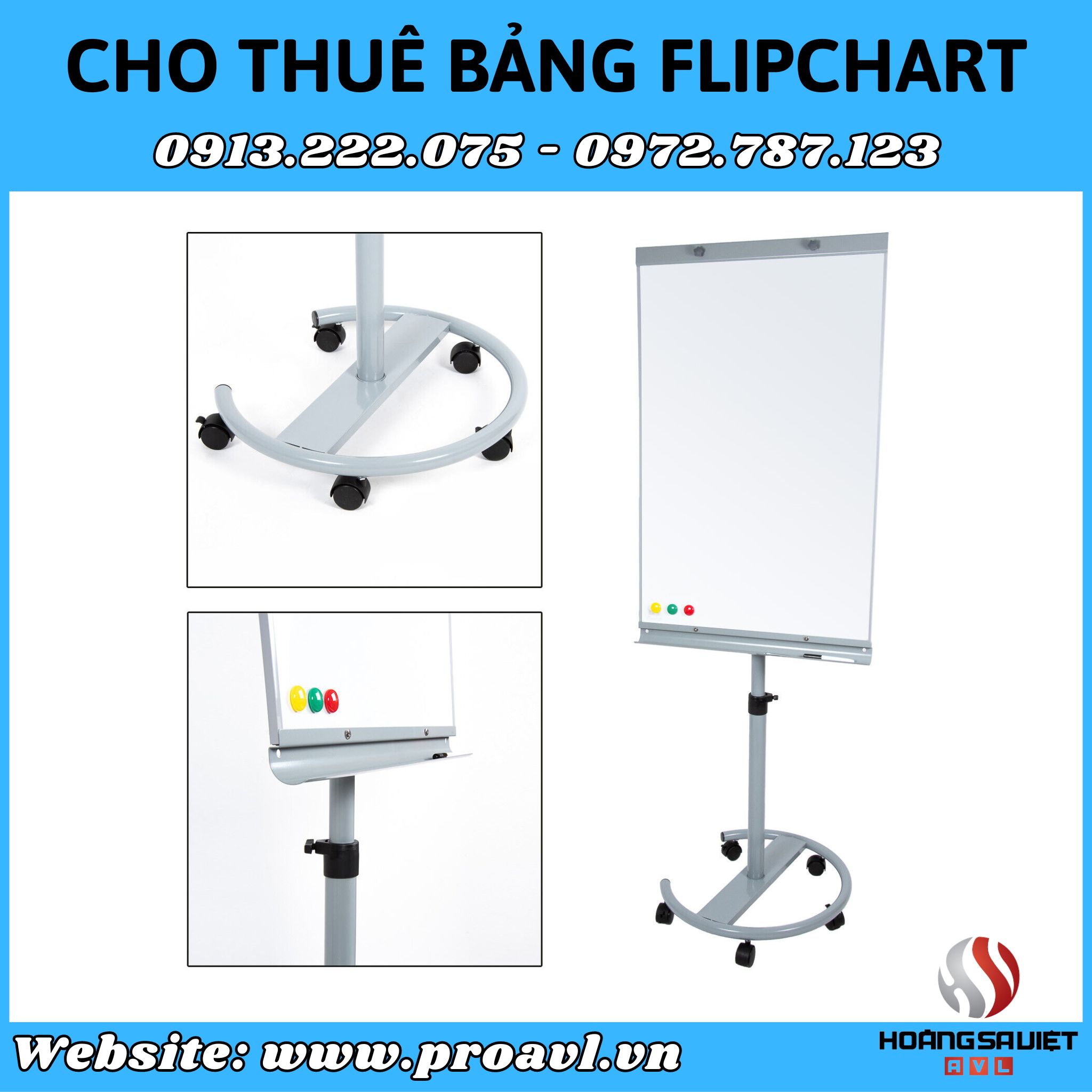 Cho thuê bảng Flipchart giá rẻ tại HSV ProAVL