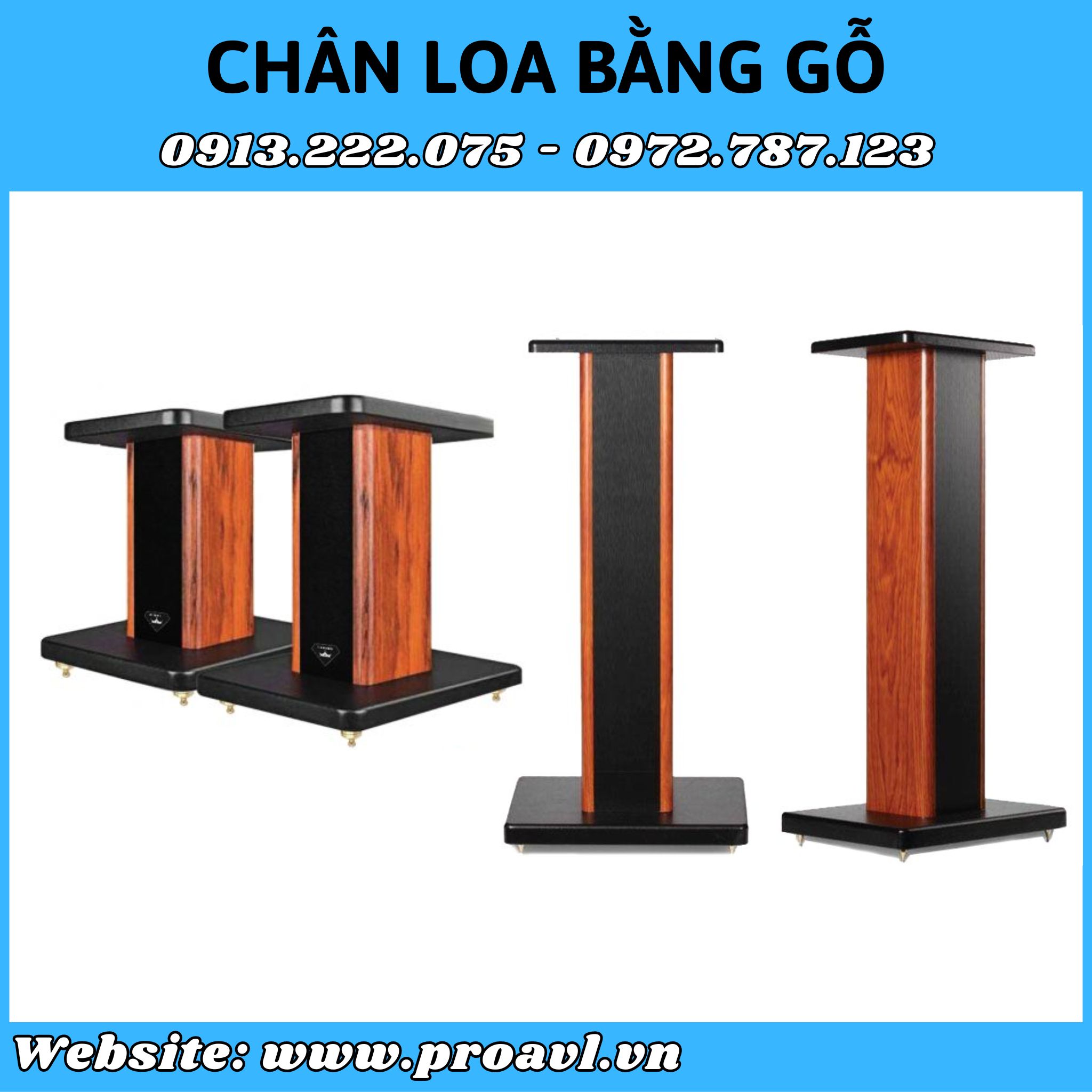 Wooden speaker stand