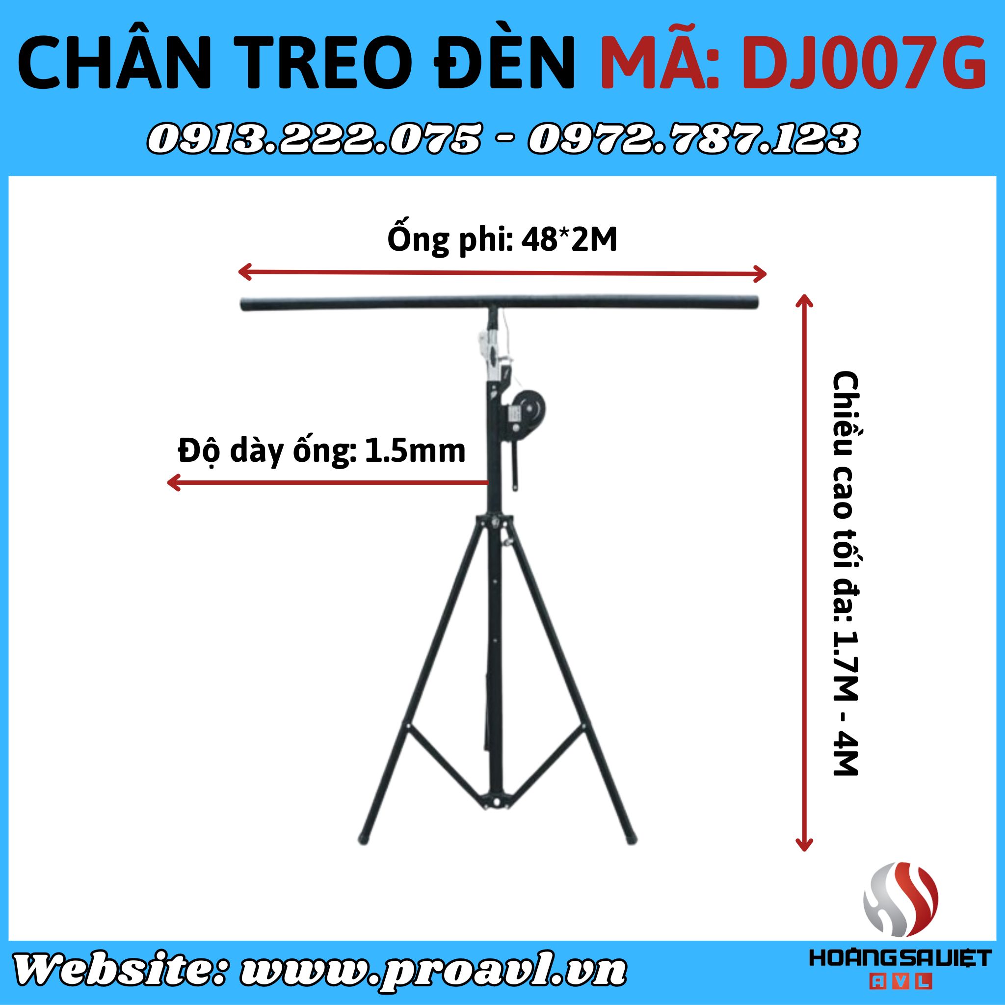 DJ007G stage light stand