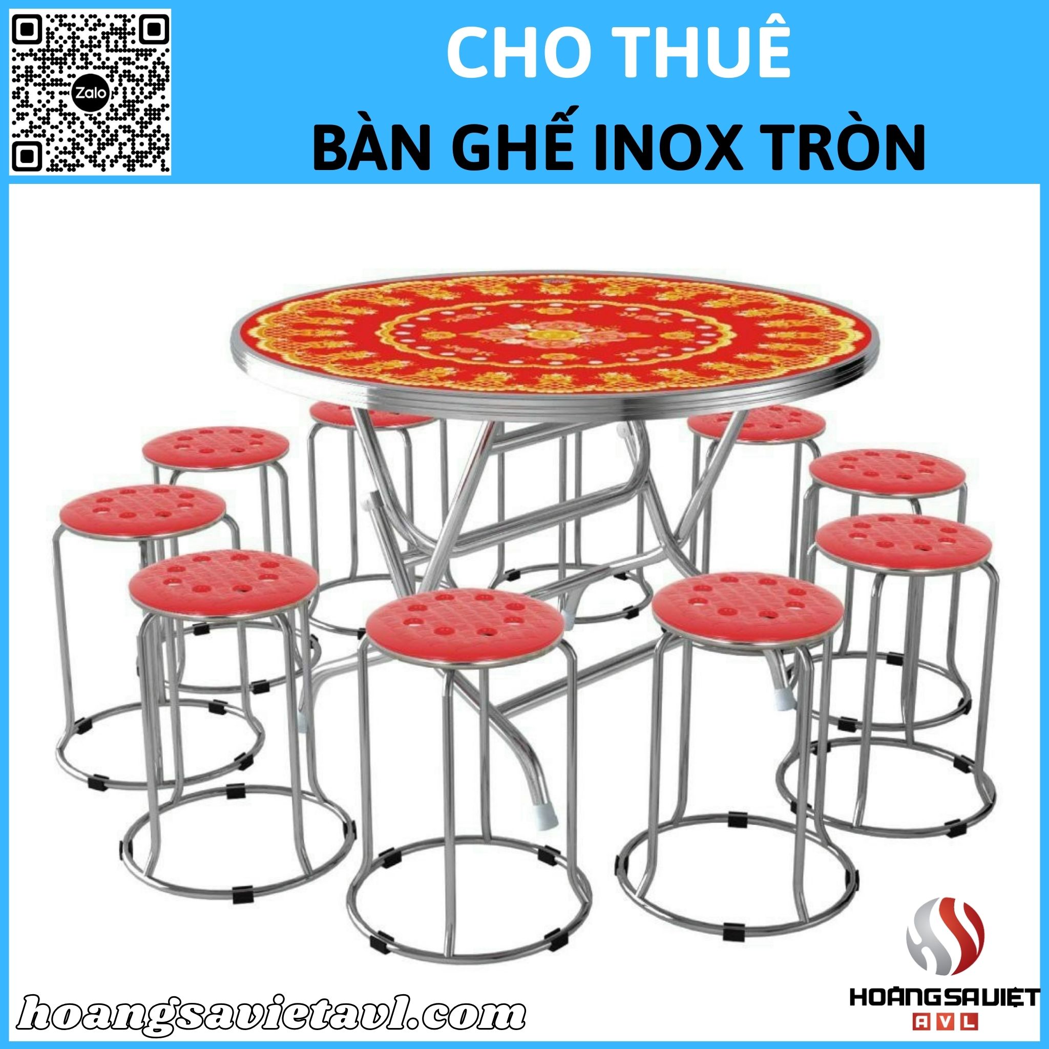 For quality stainless steel round tables and chairs in Hanoi