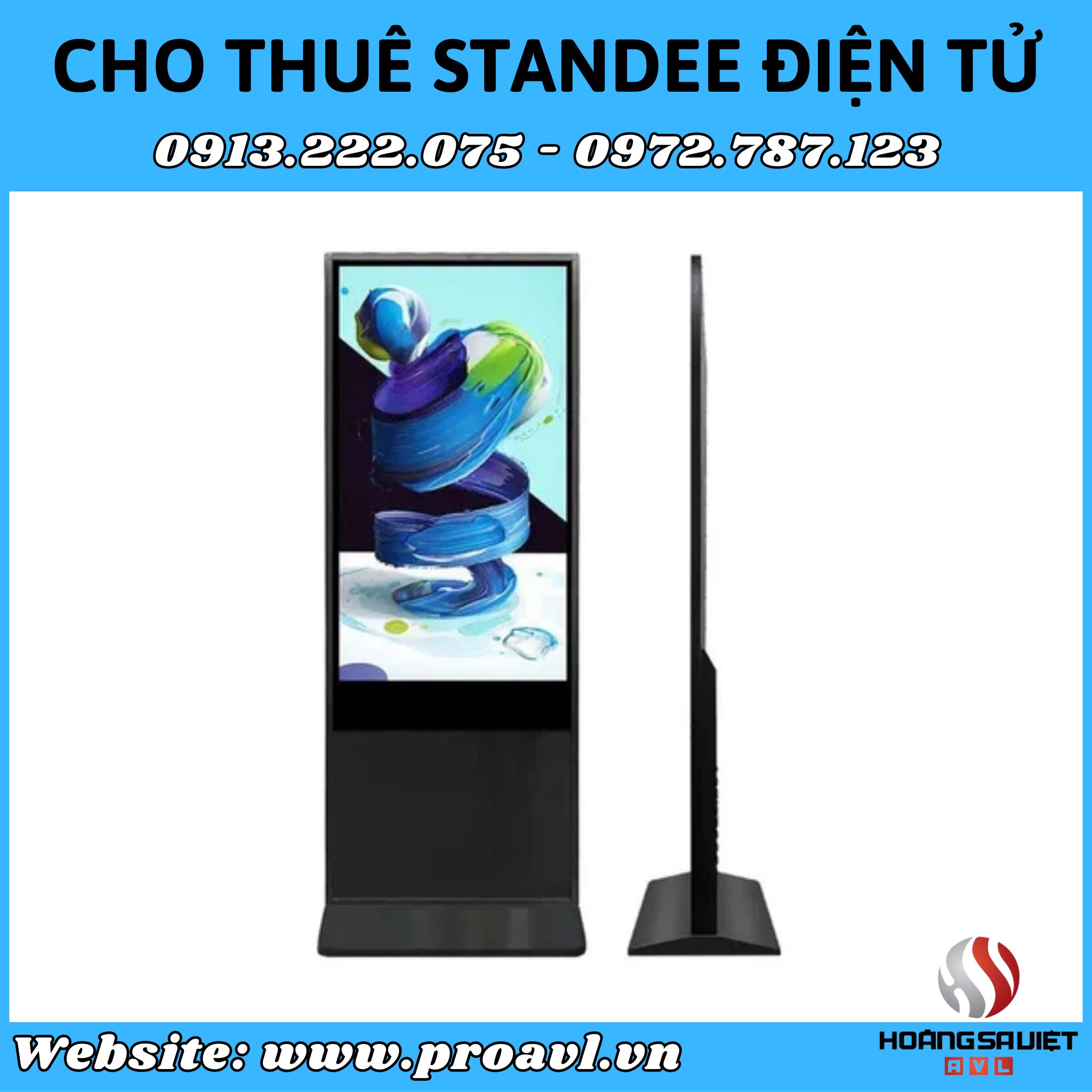 Cho thuê Standee điện tử tại Hà Nội 