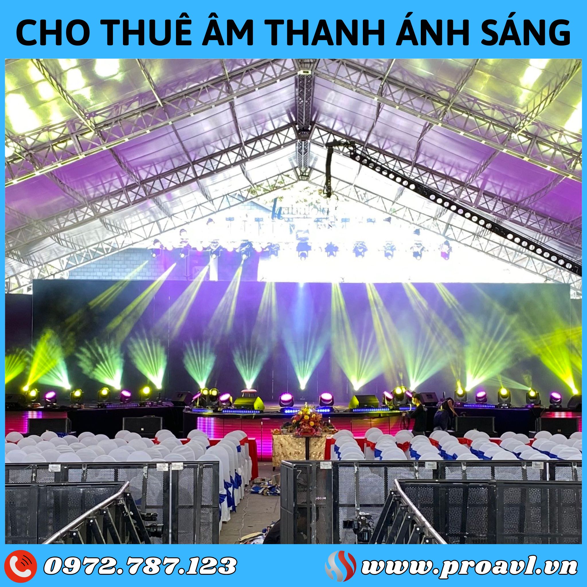 Professional event sound and lighting rental