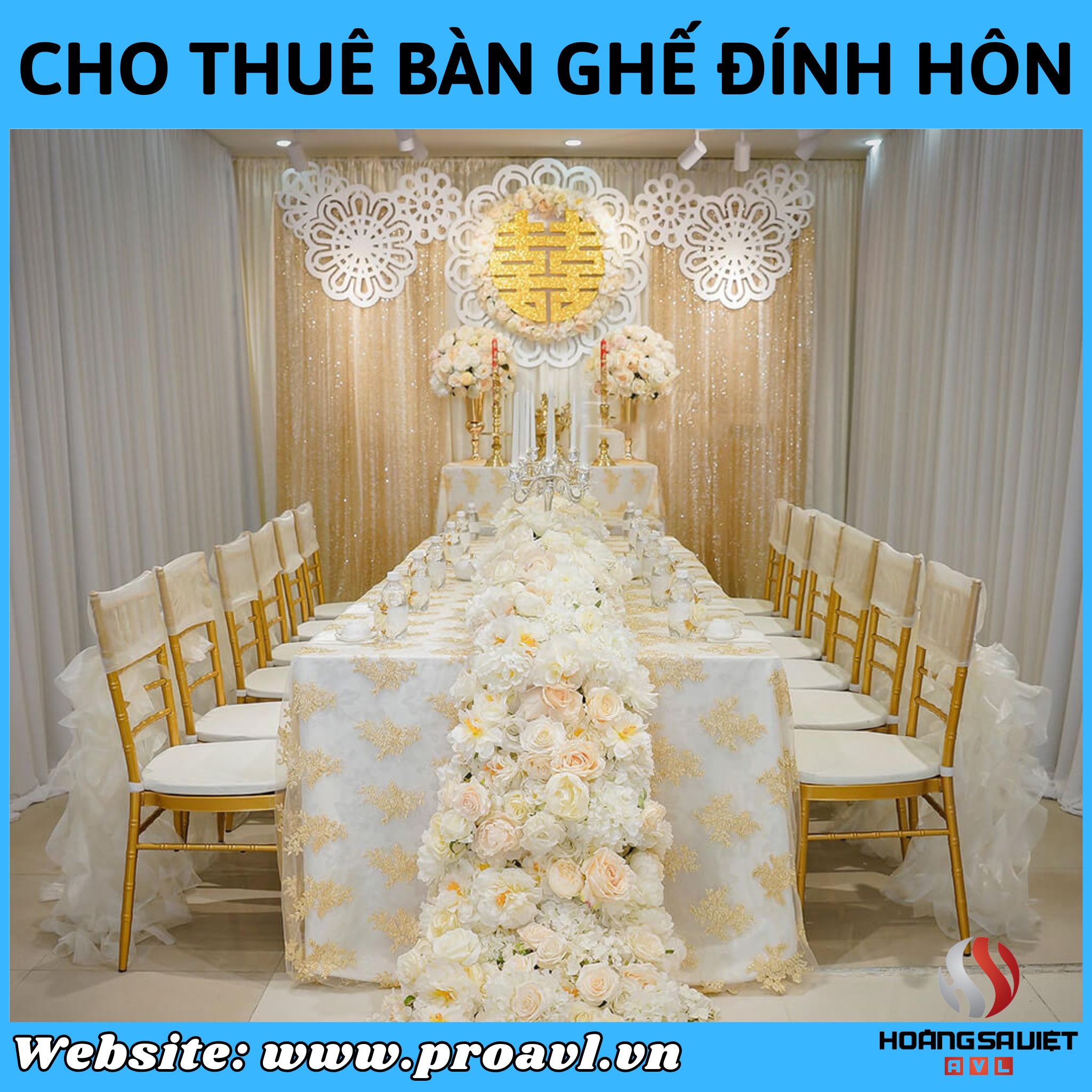 Wedding ancestral table rental in Hanoi