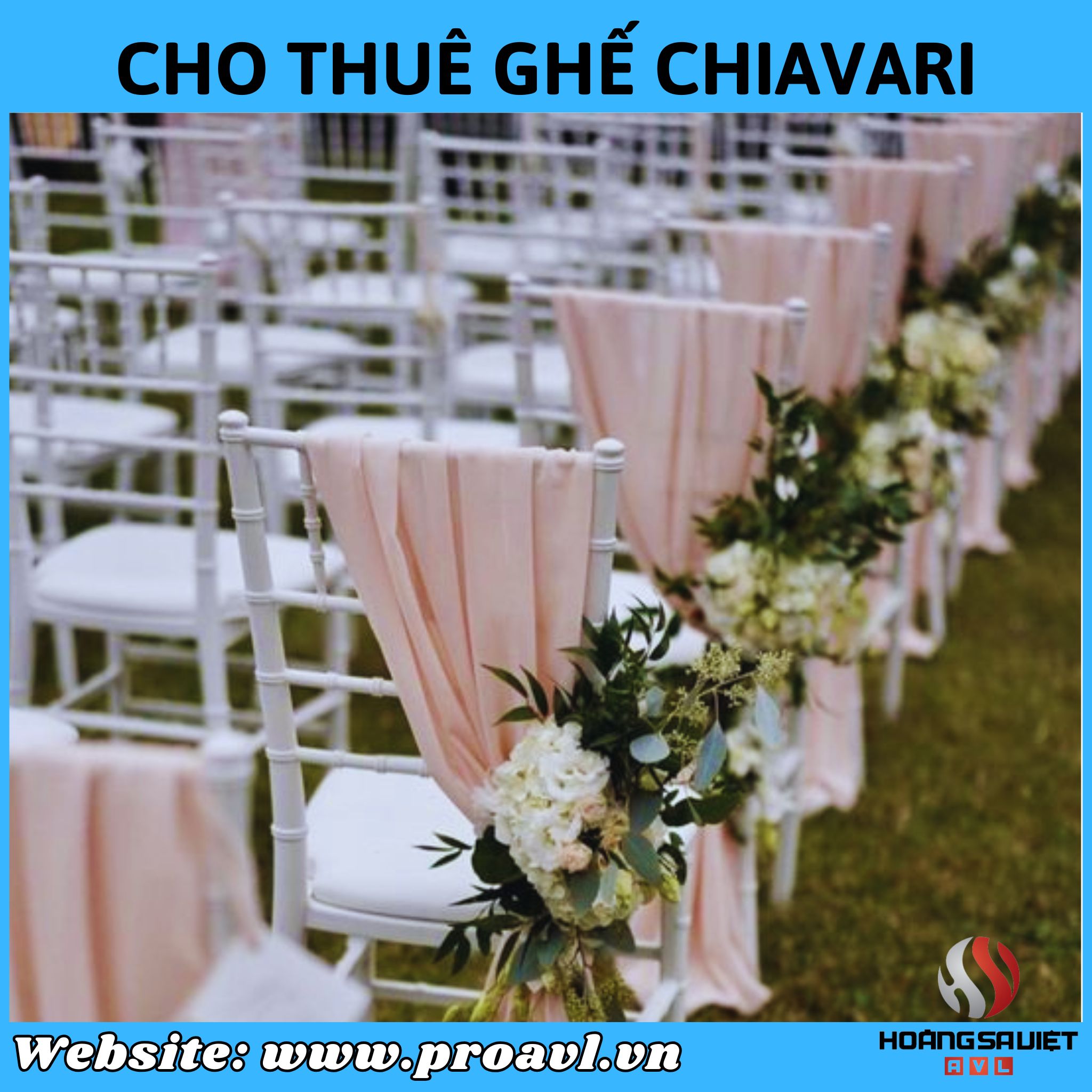 Tiffany chair rental for wedding party in Hanoi 