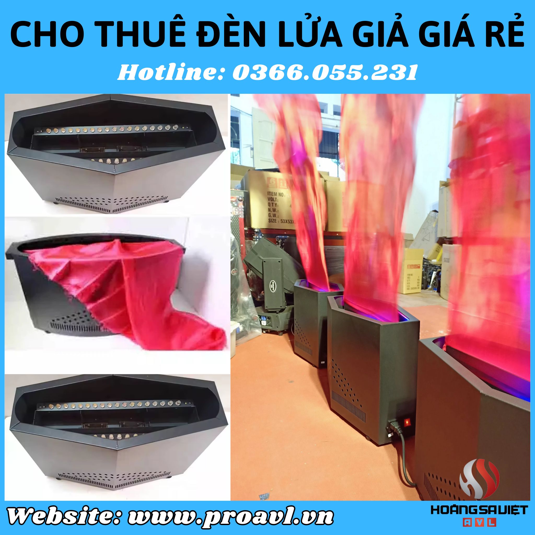Cho thuê máy phun lửa giả tại Hà Nội 
