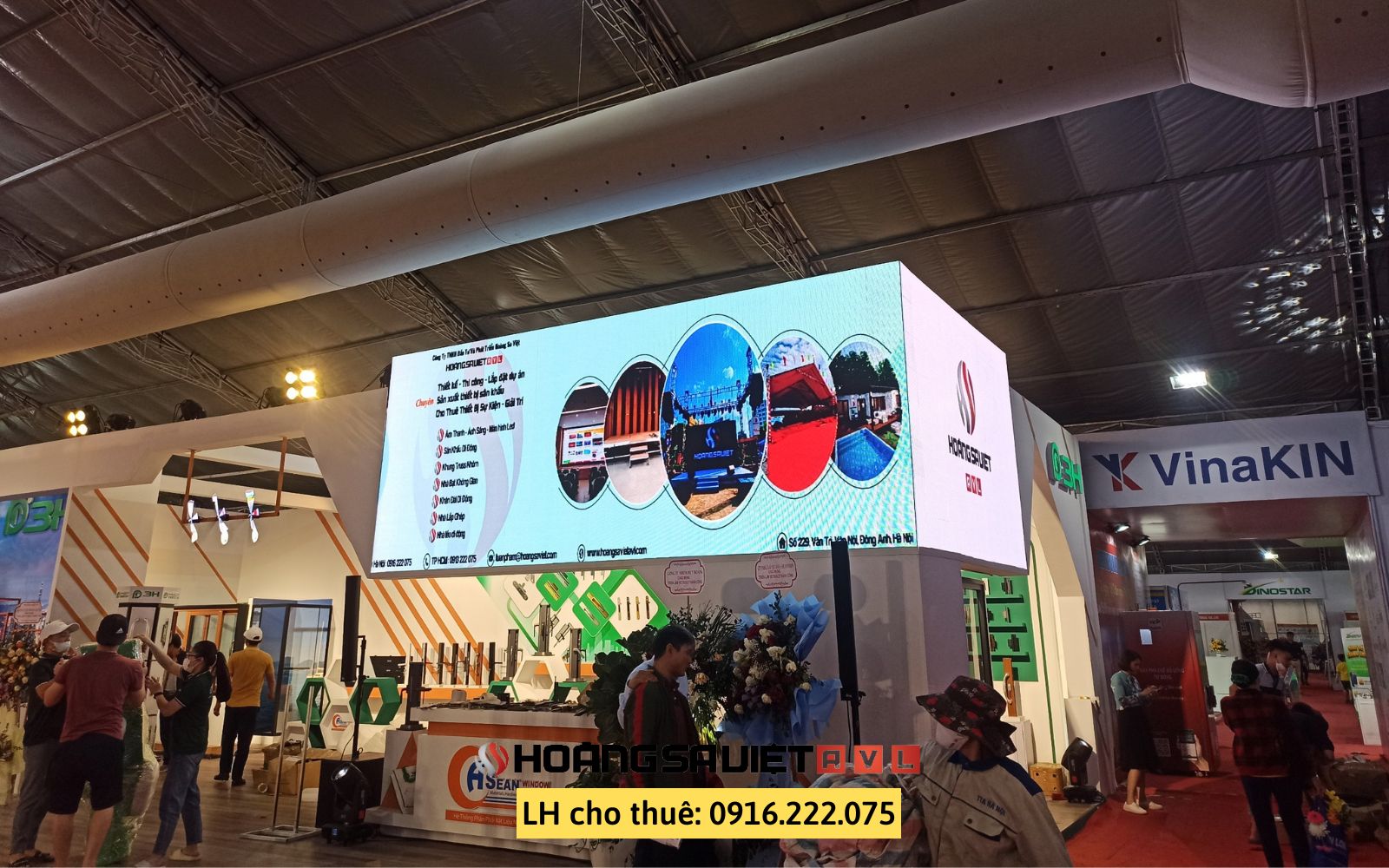 Cho thuê màn hình Led tại triển lãm Vietbuild Hà Nội (HSV ProAVL)