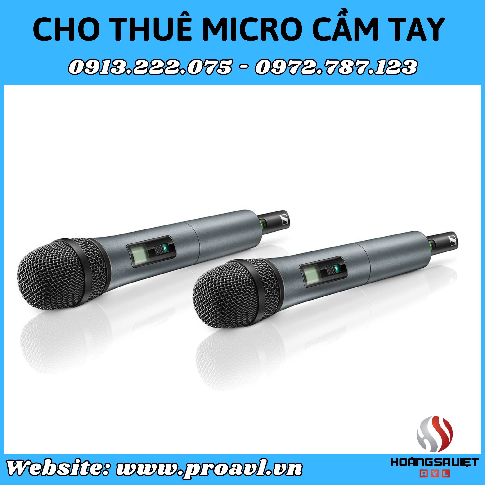 Wireless handheld microphone rental