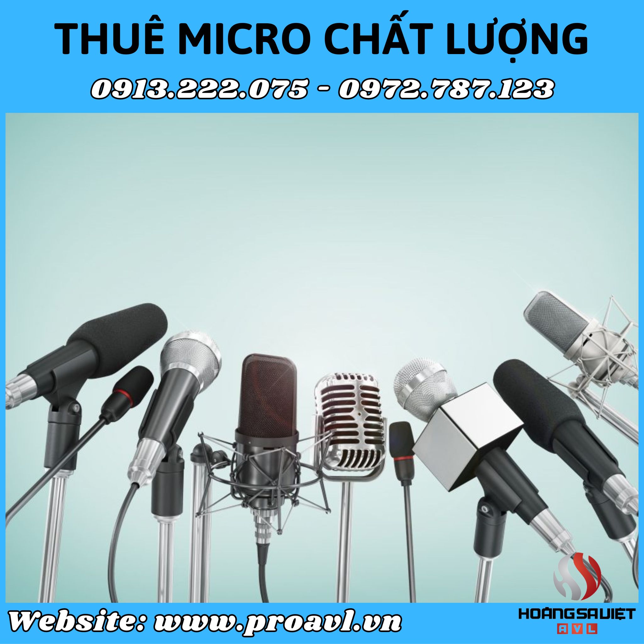 Rent quality microphones at HSV ProAVL