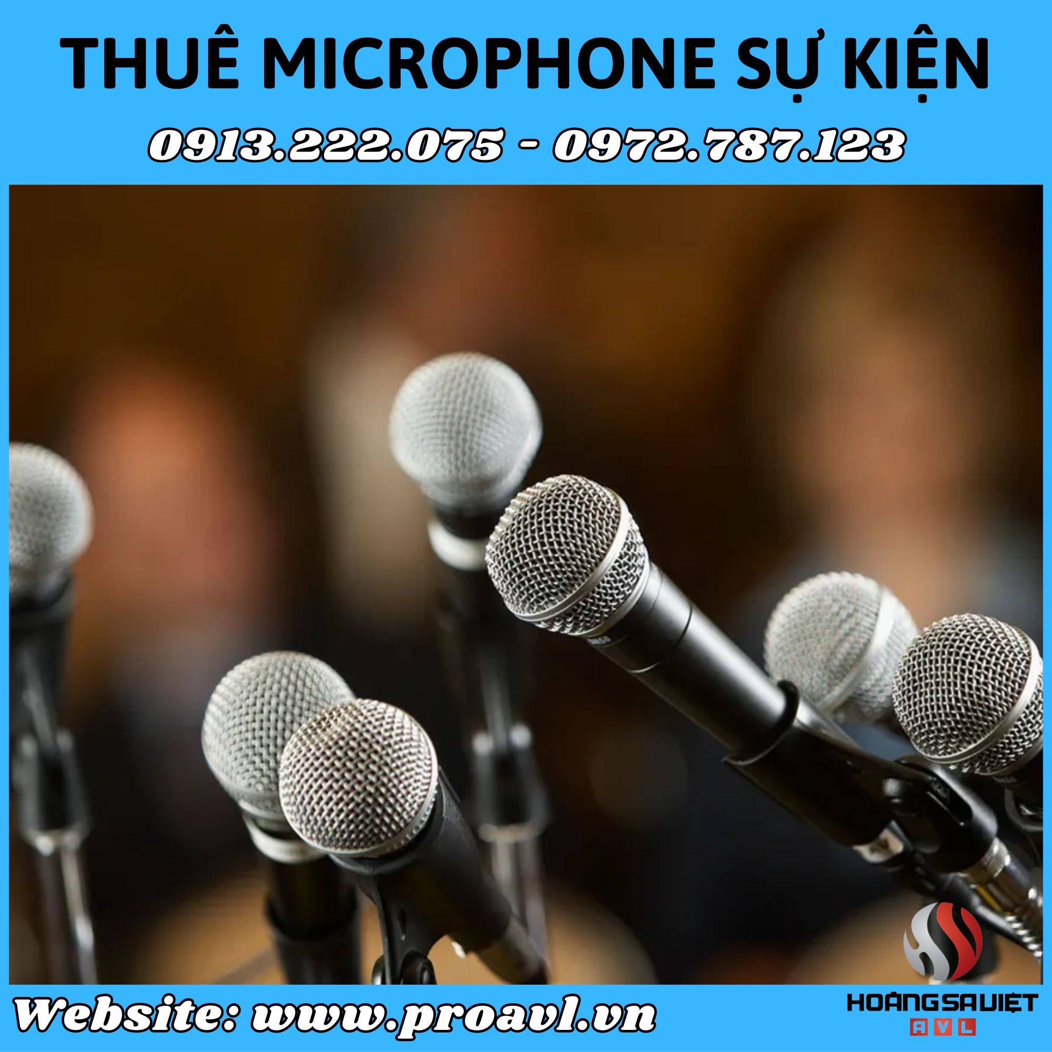 Rent event microphones in Hanoi