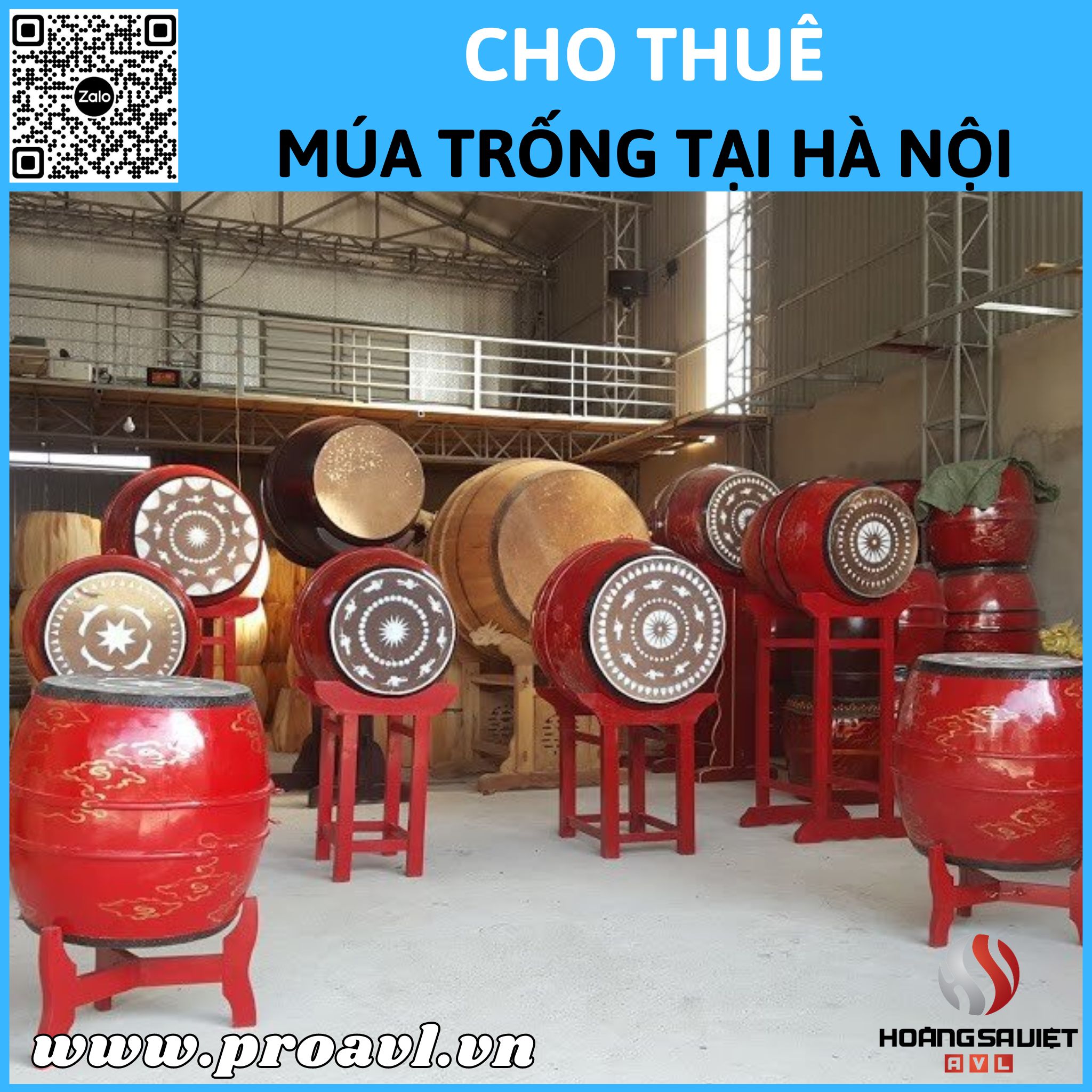 Cho thuê múa trống tại Hà Nội