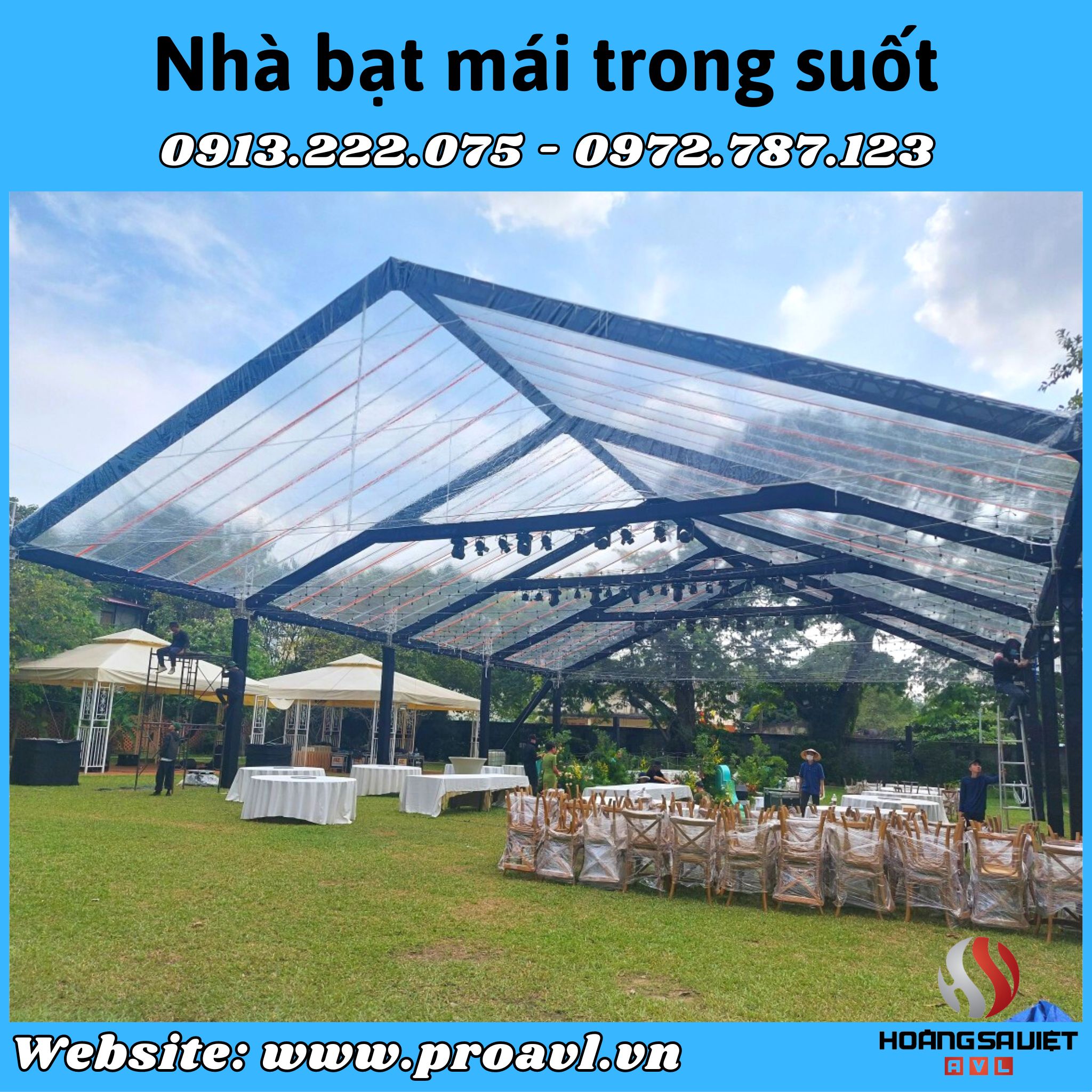 Transparent roof tent