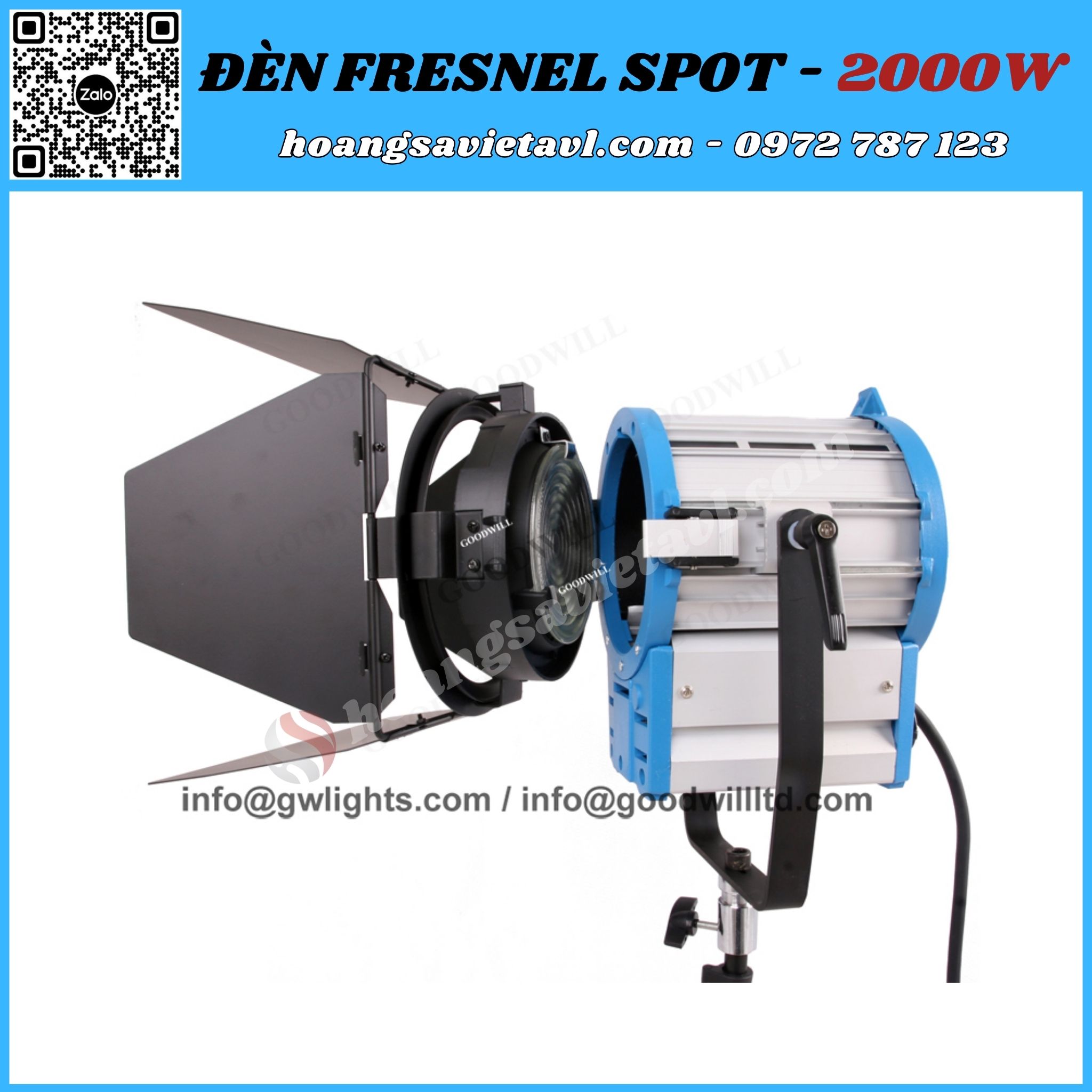 Đèn Sân Khấu Fresnel Spot  - 2000W GoodWill
