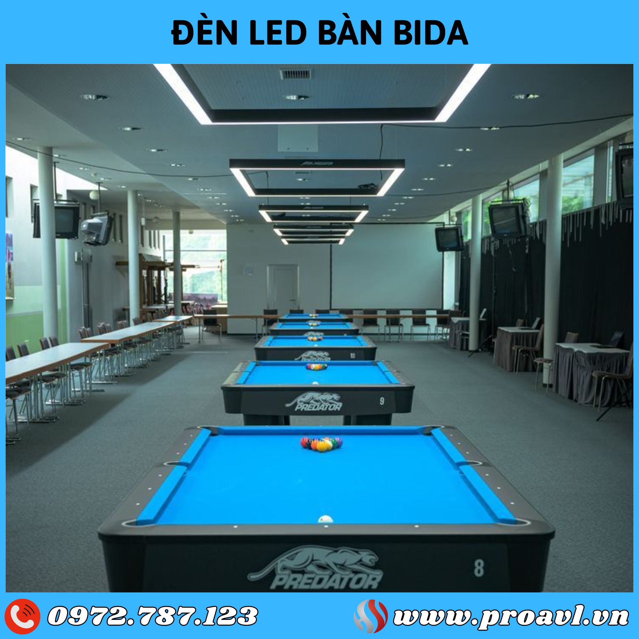 Billiard table LED lights