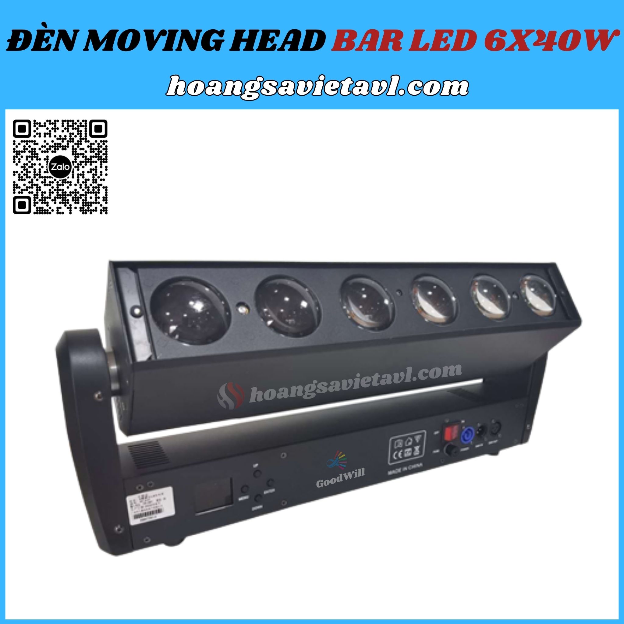 Đèn Moving Head Bar LED 6x40W GoodWill