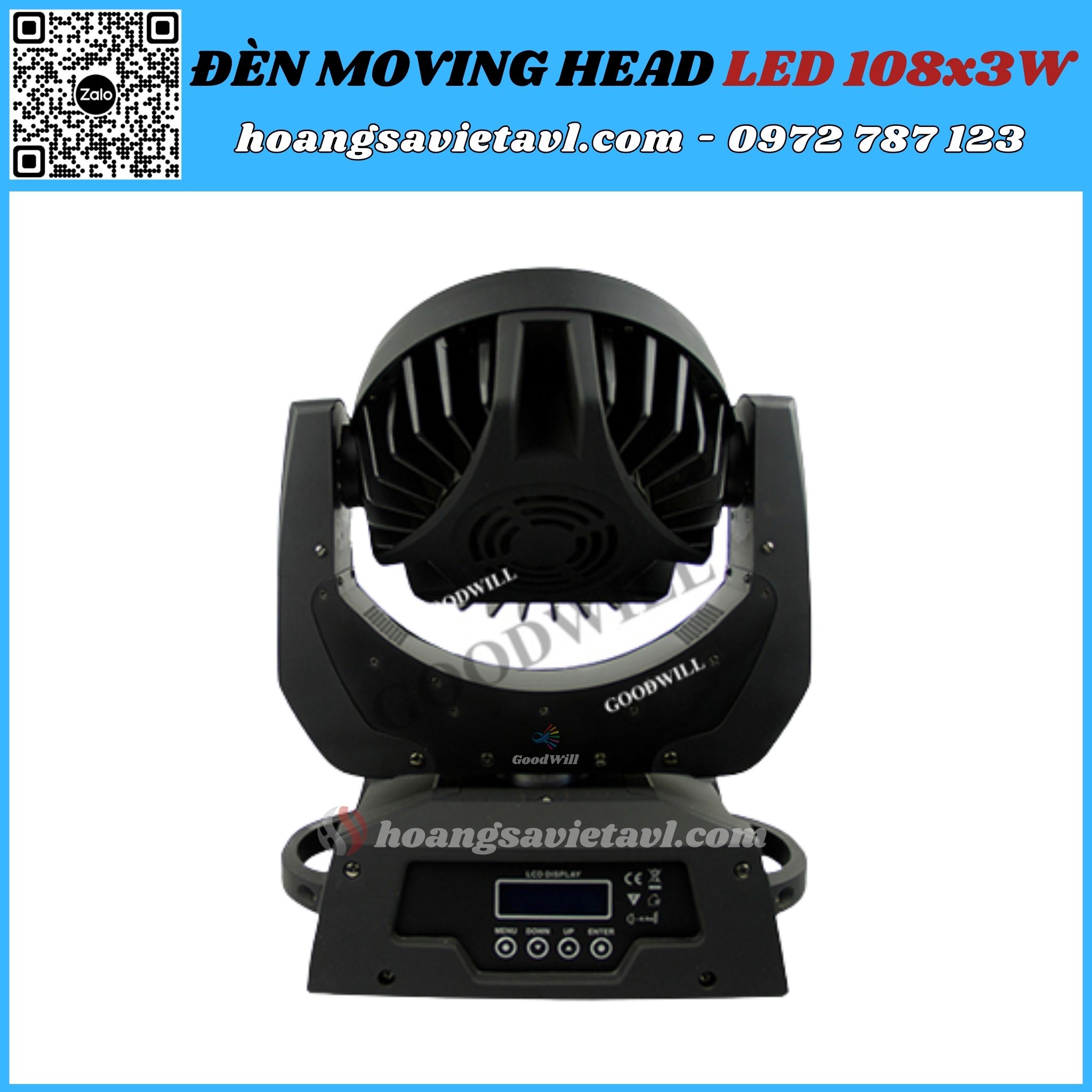 Moving Head LED stage light 108x3W