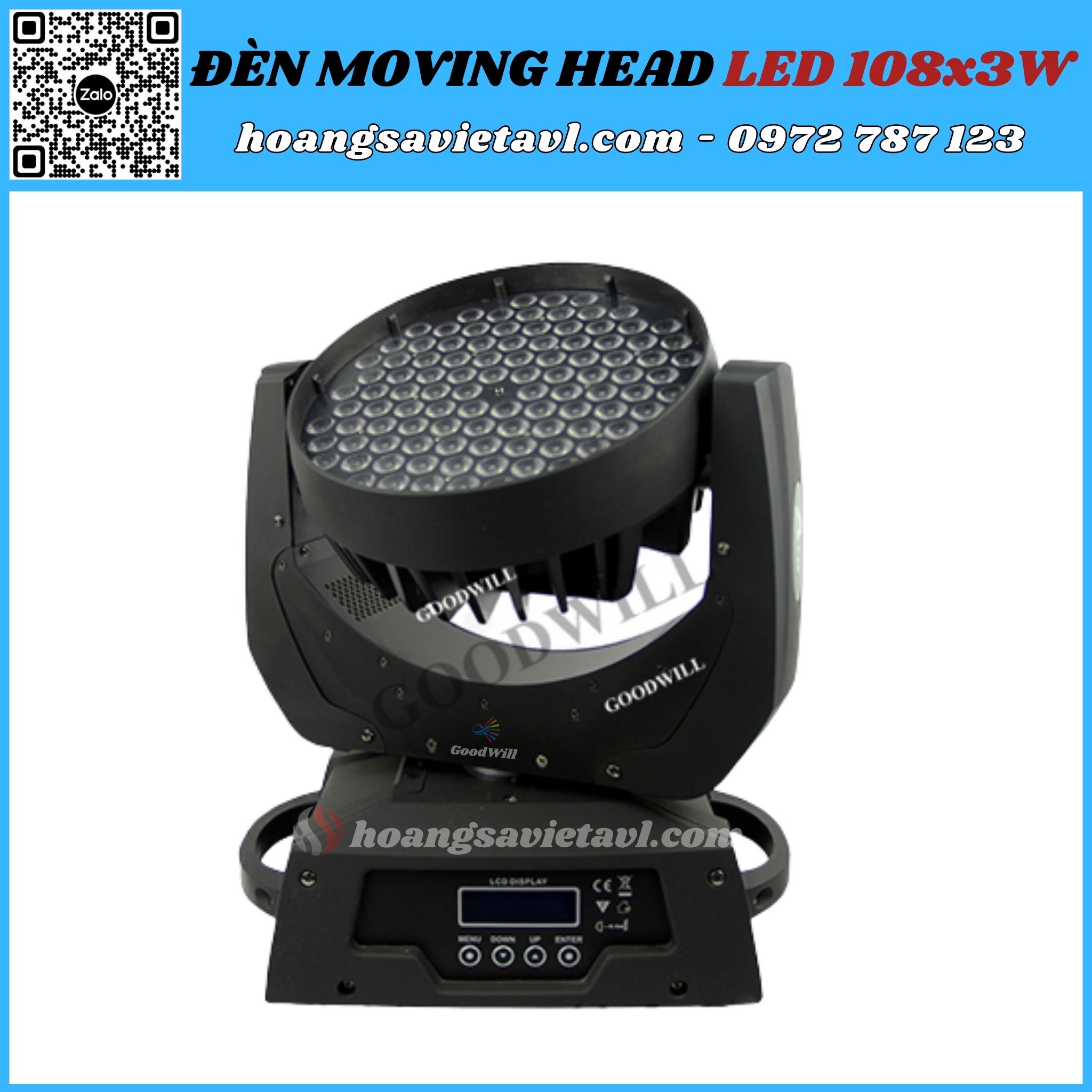 Moving Head LED stage light 108x3W