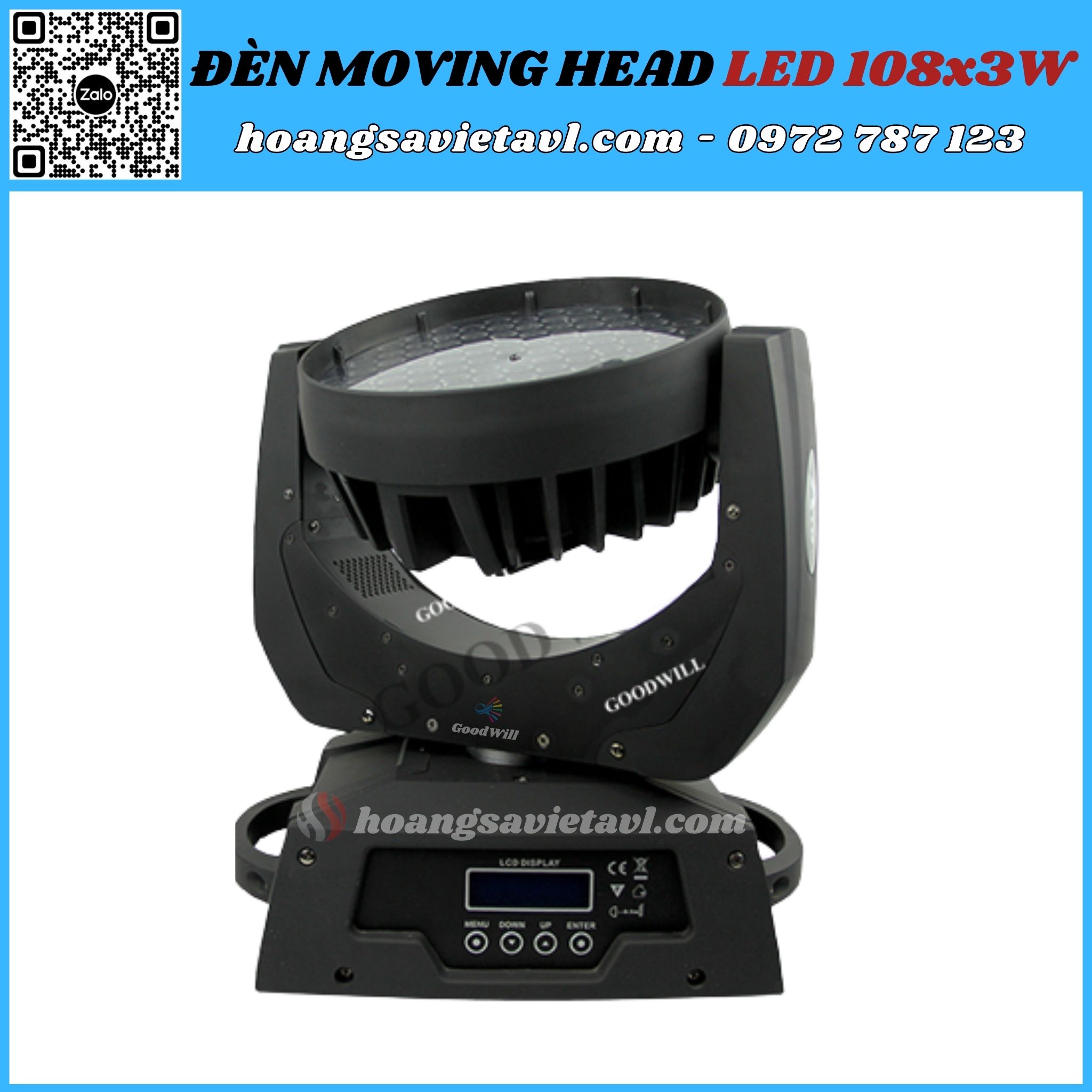 Moving Head LED stage light 108x3W