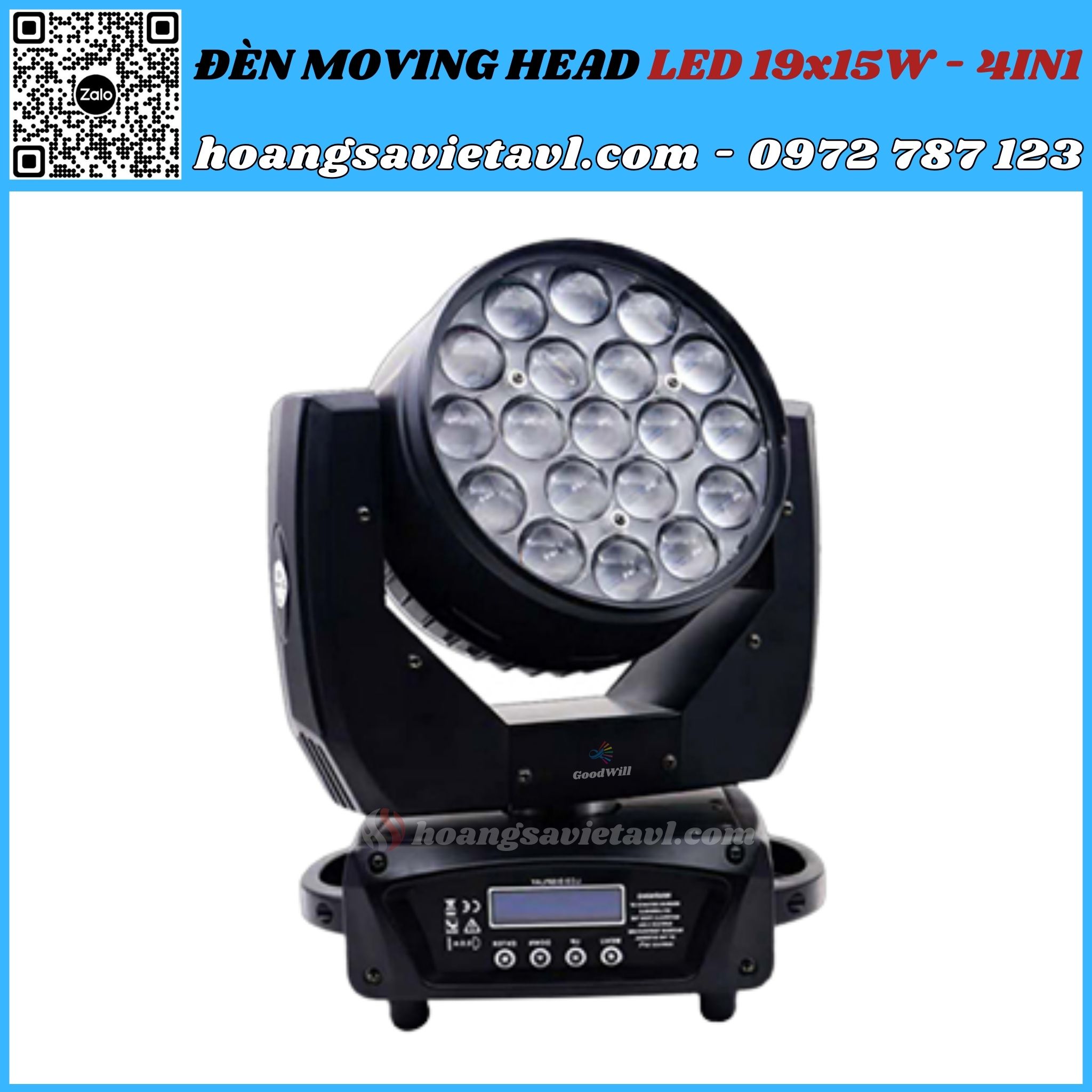 Moving Head Led Stage Light 19x15W