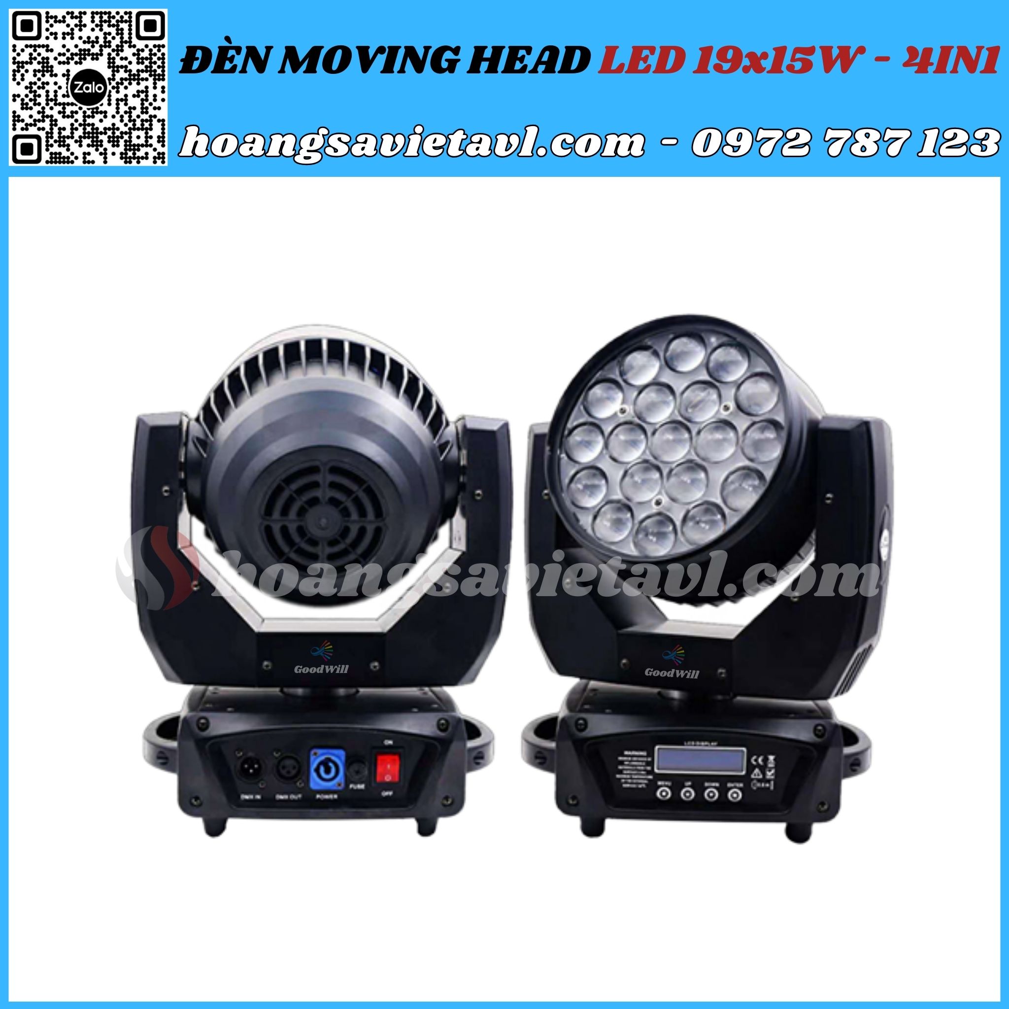 Moving Head Led Stage Light 19x15W