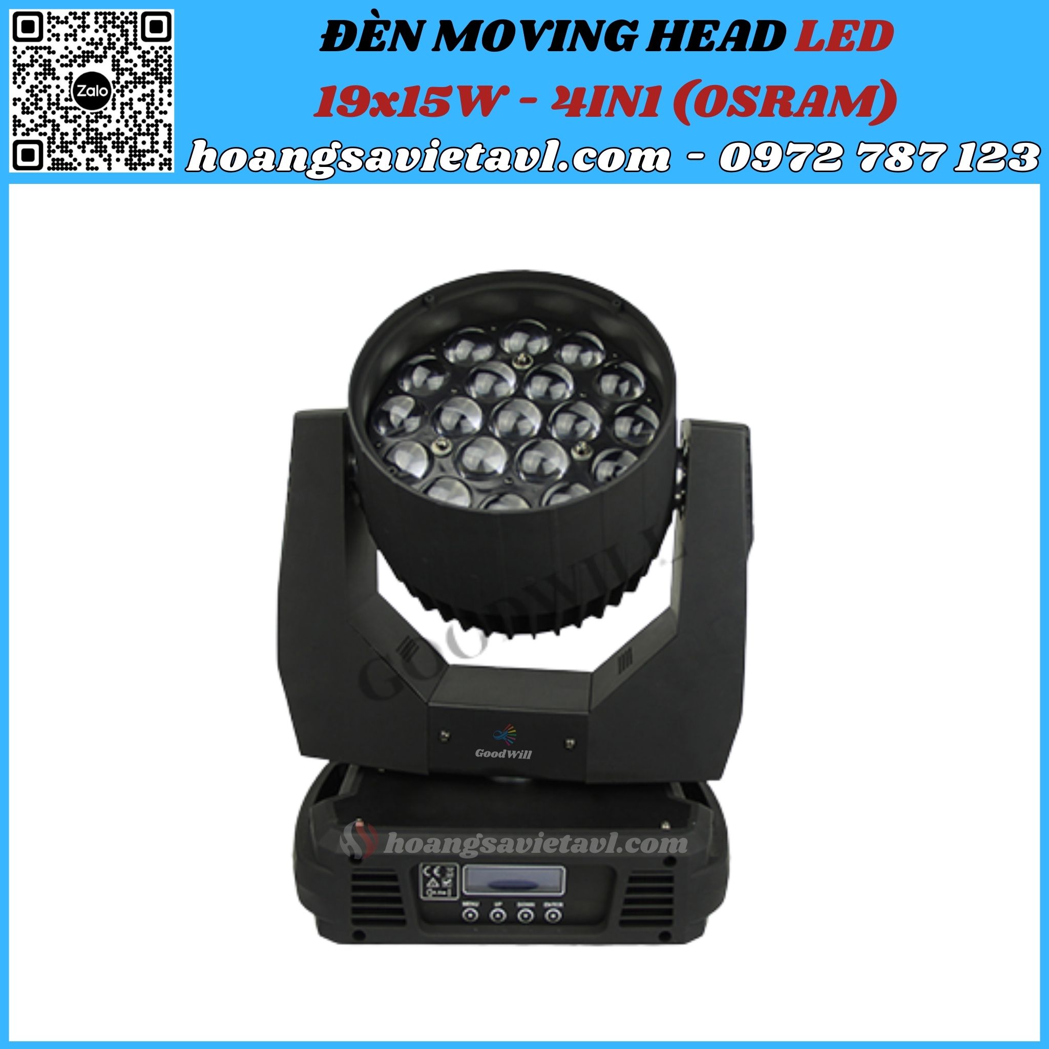 Moving Head Led stage light 19x15W