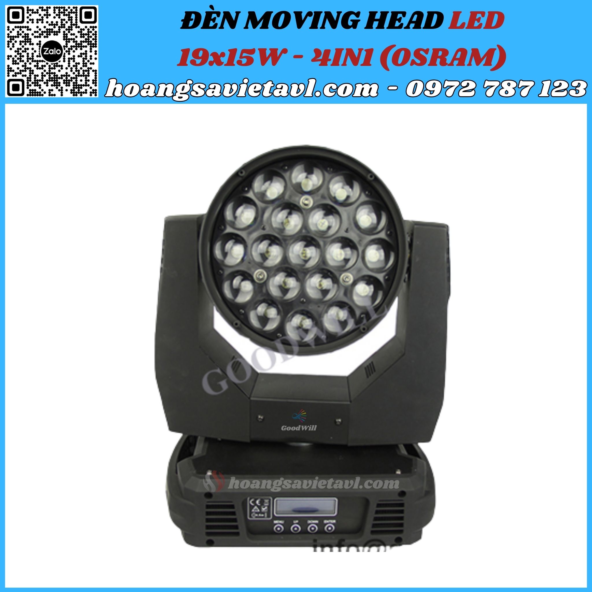 Moving Head Led stage light 19x15W