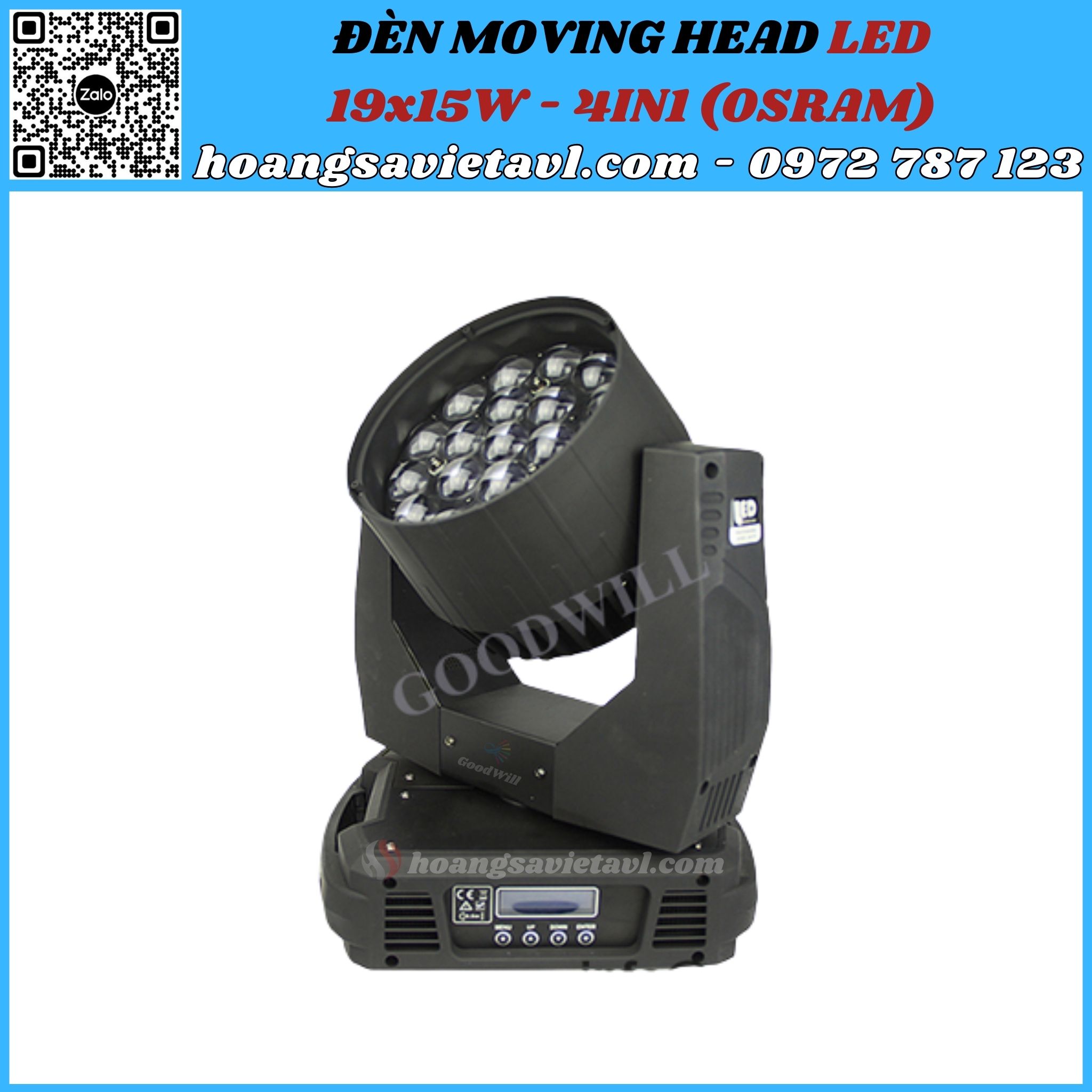 Moving Head Led stage light 19x15W