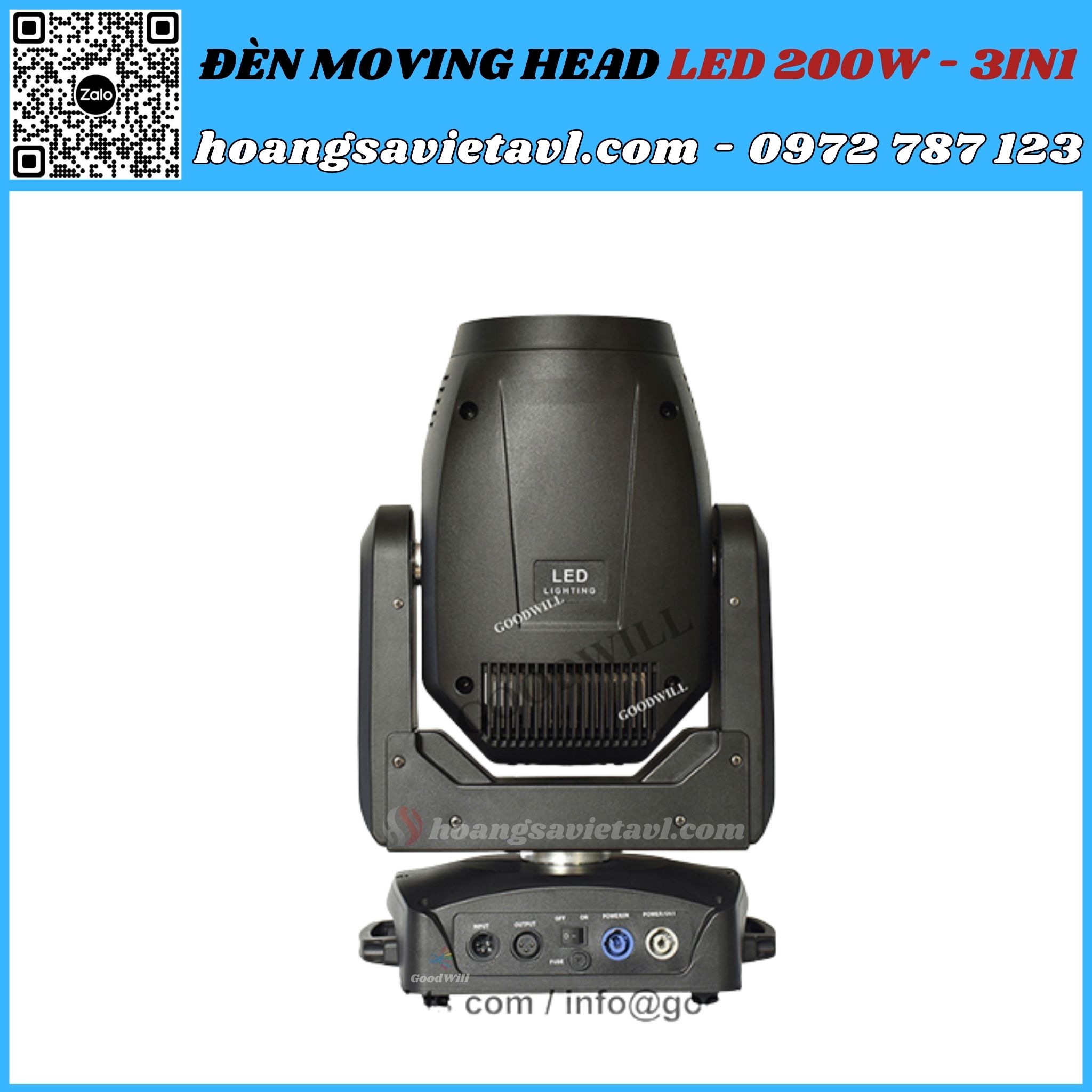 Moving Head LED Stage Light 200W 3in1 GoodWill