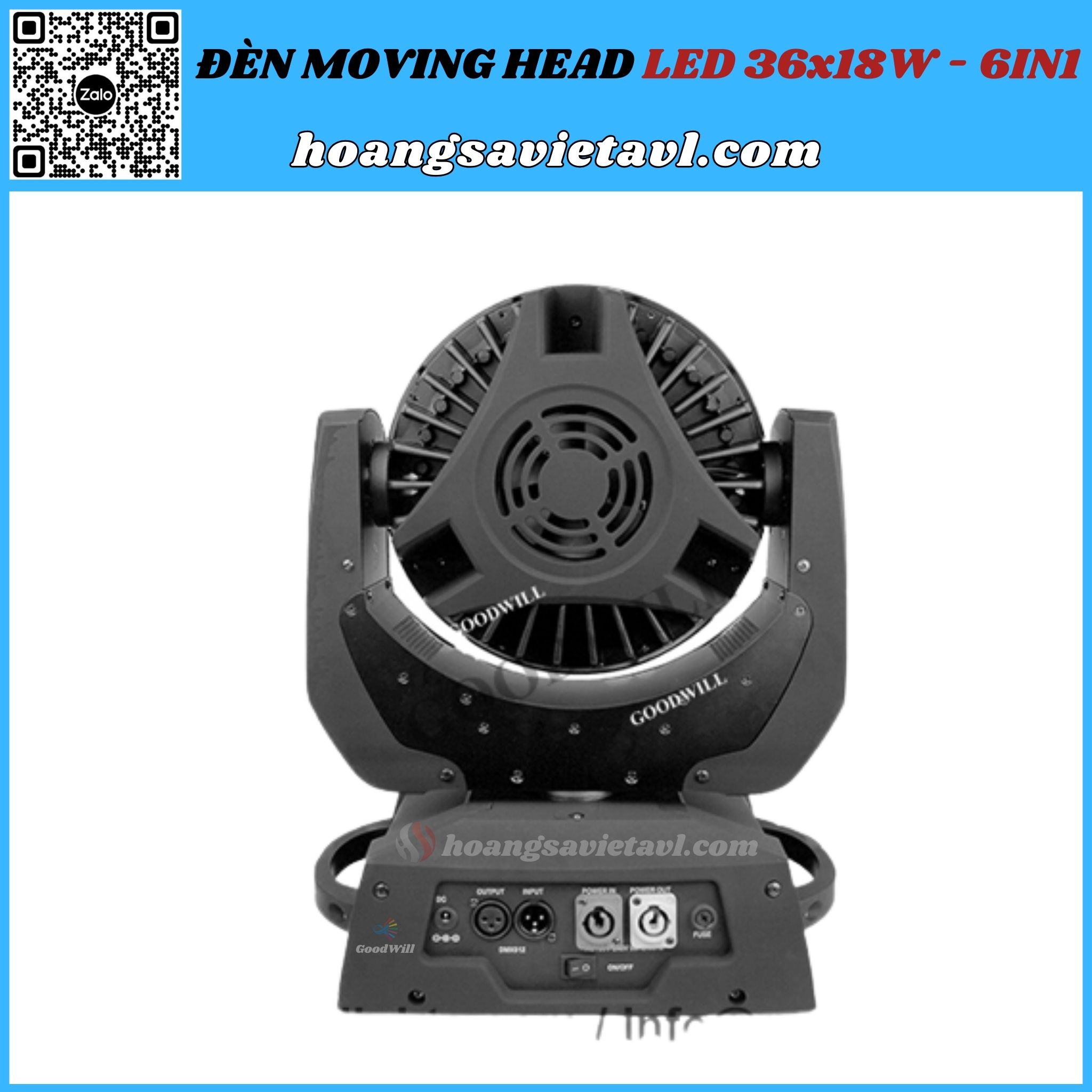 Đèn Moving Head Led 36x18W - 6IN1
