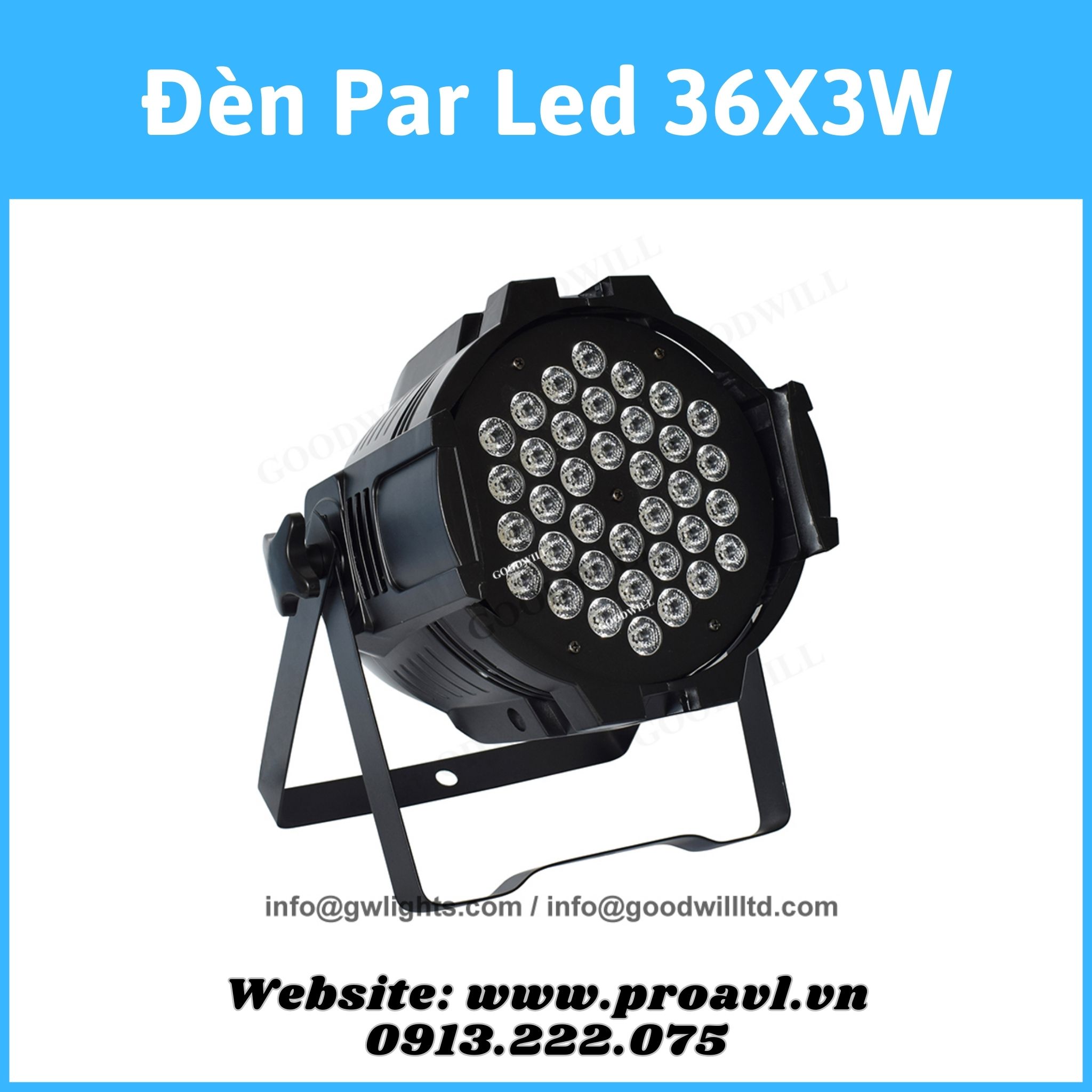 Đèn Par Led 36X3W sân khấu