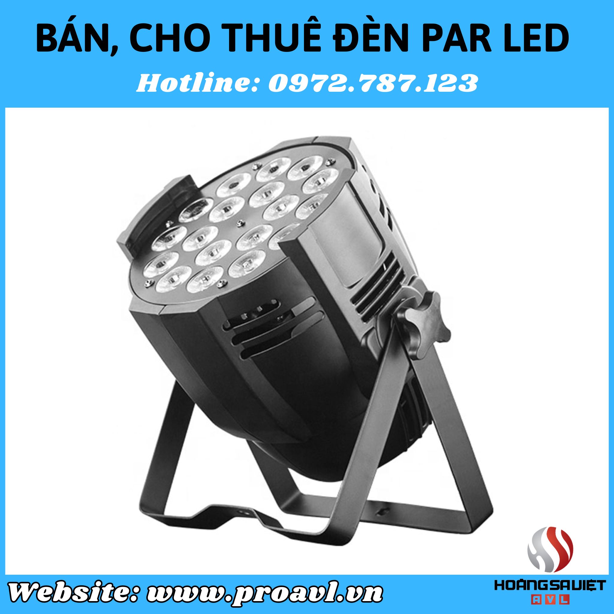 Par Led lights for rent in Hanoi 