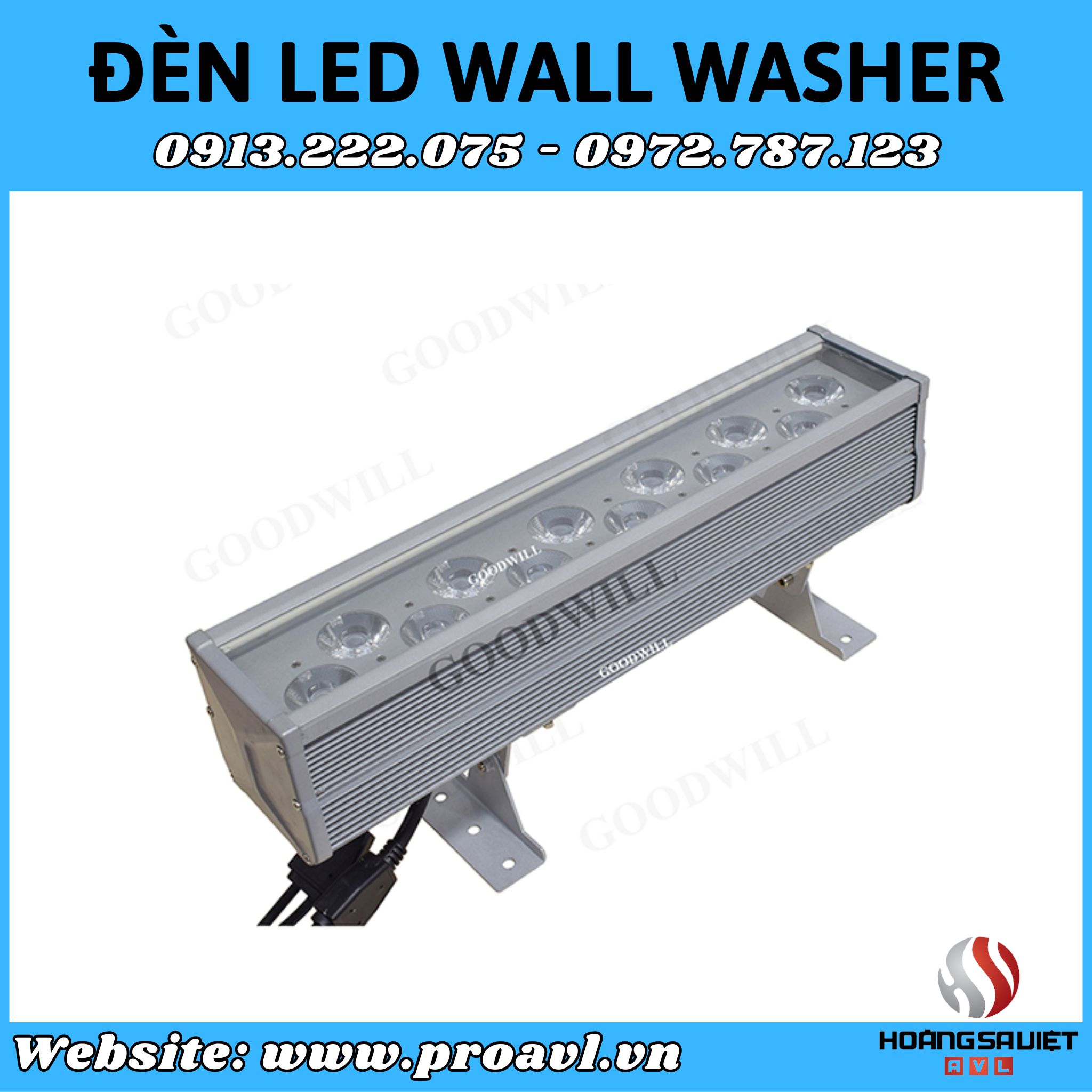 Đèn LED Wall Washer 12X4IN1 chính hãng