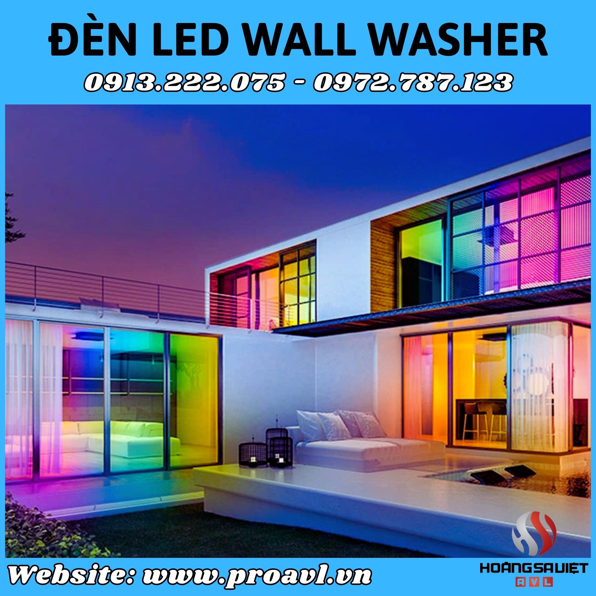 Đèn hắt tường trang trí nhà chính hãng