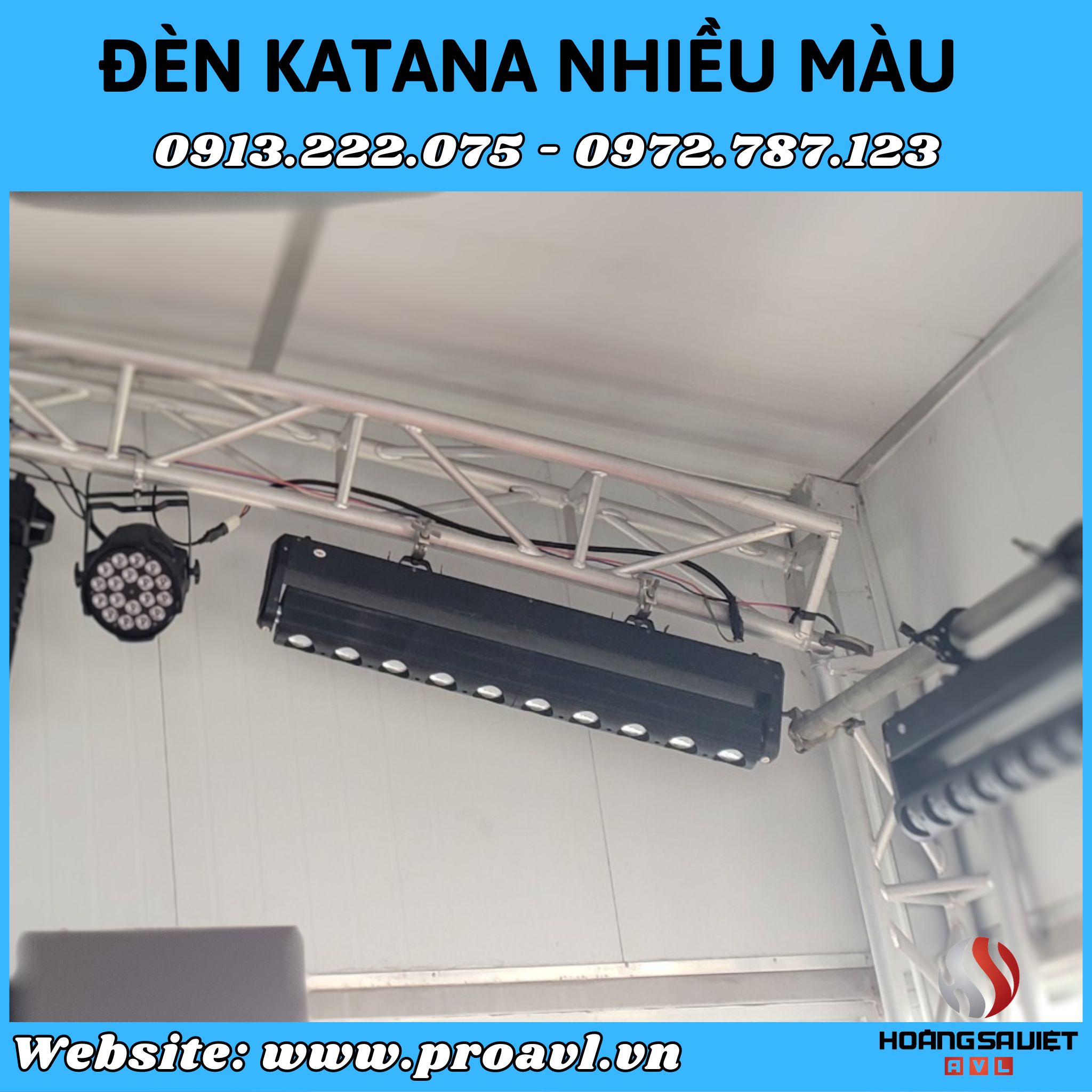 Một số màu sắc đèn Katana sân khấu