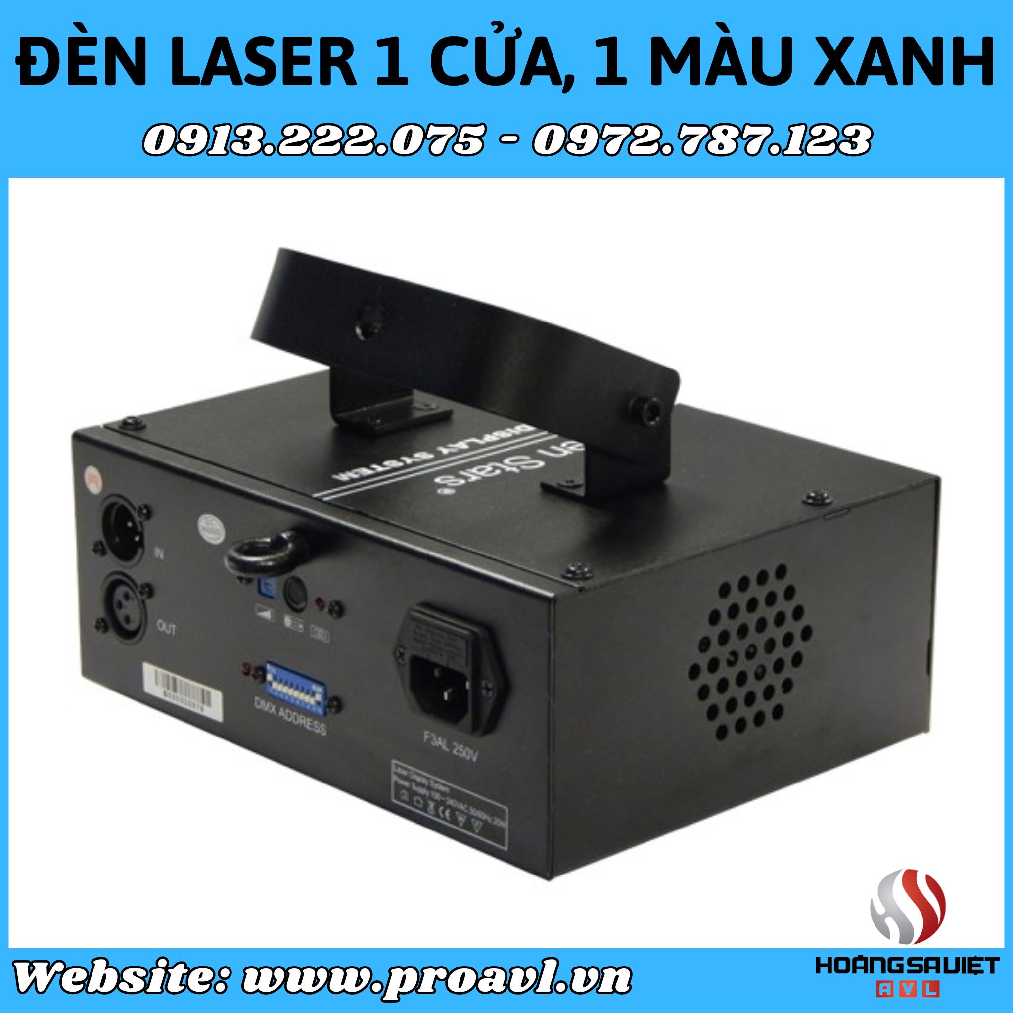 1 door 1 blue laser light