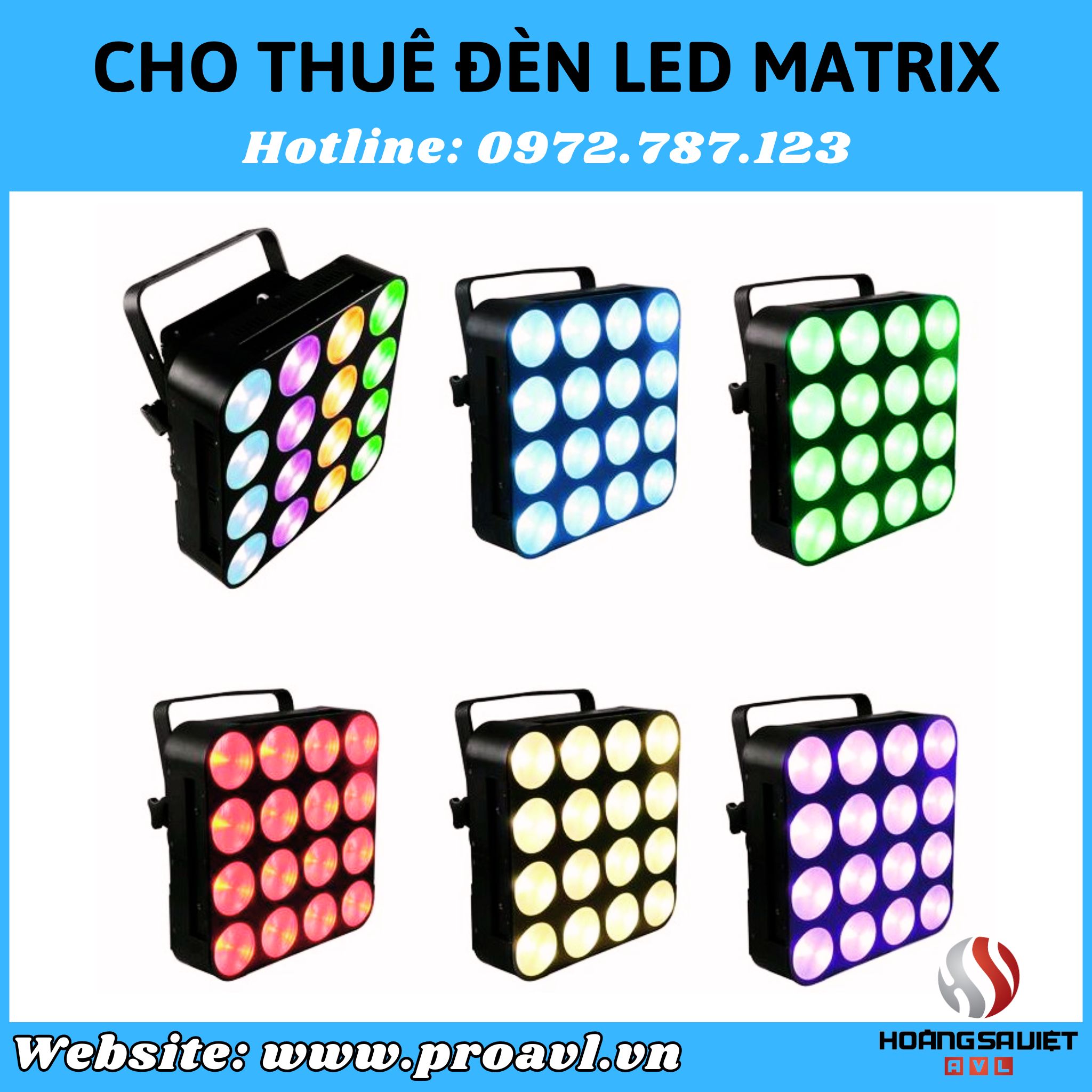 Selling and renting LED Matrix stage lights in Hanoi