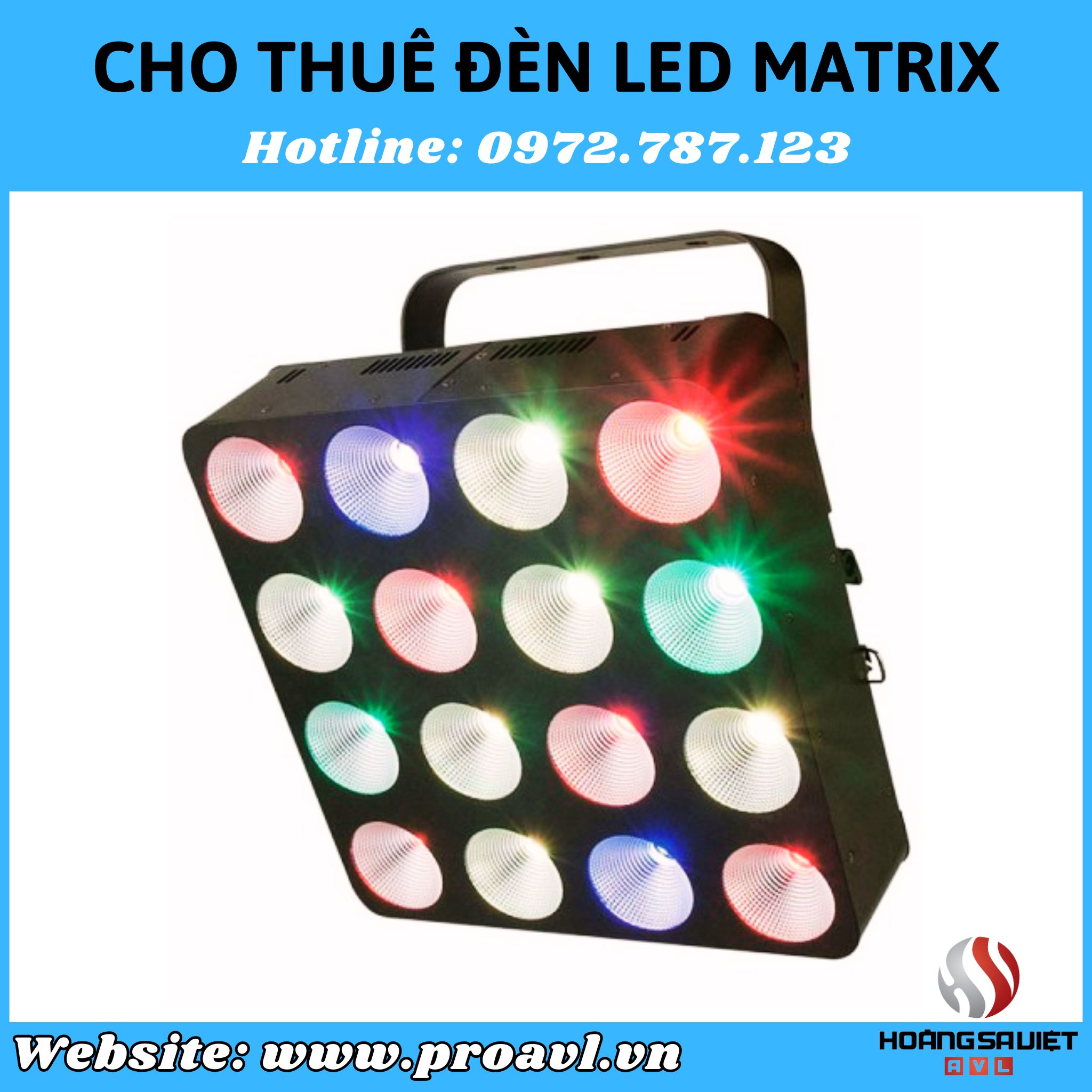 Sales and rental of Matrix LED stage lights 